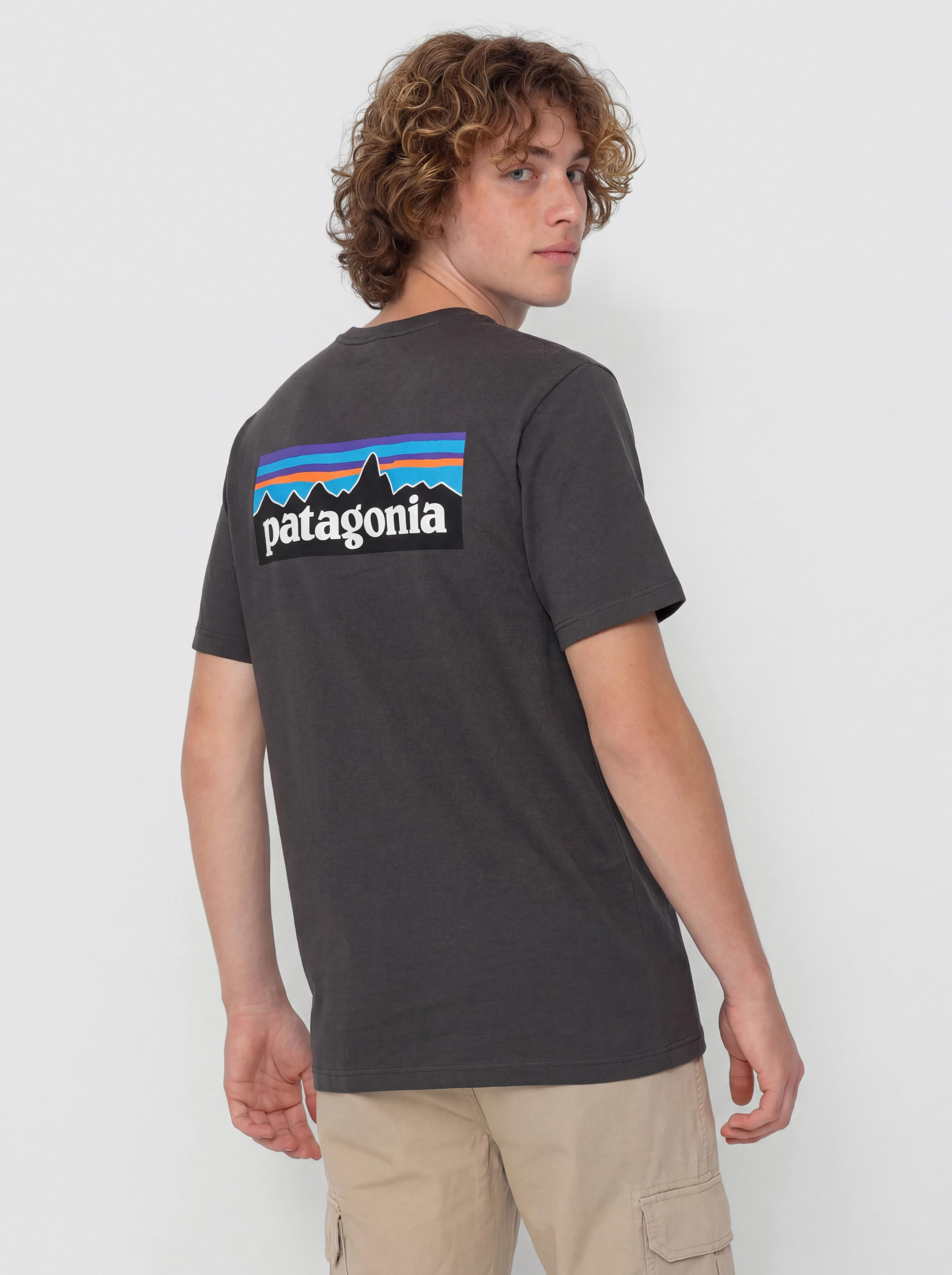 Patagonia P 6 Logo T-Shirt (ink black)