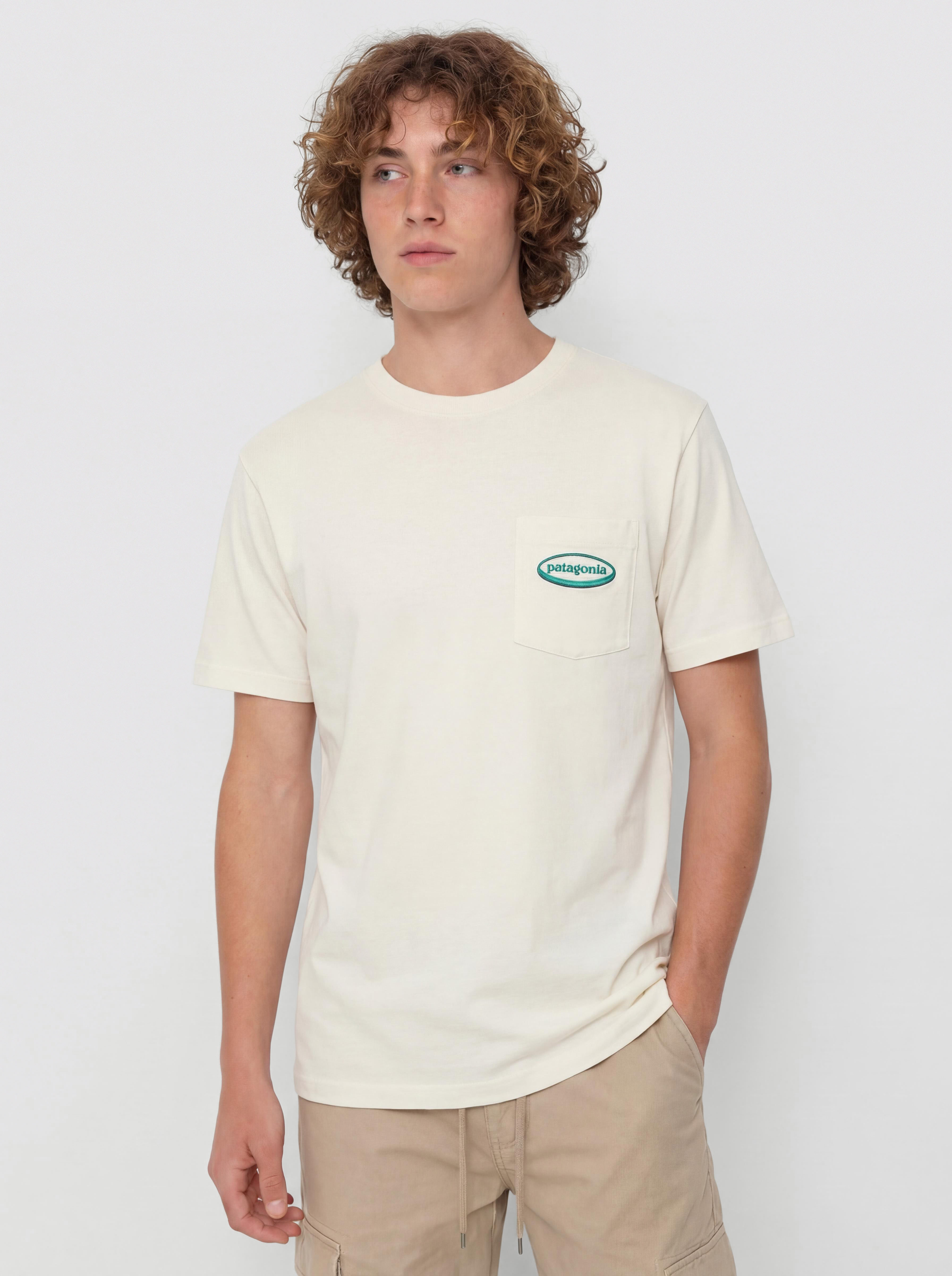 Patagonia Midweight '95 Oval Logo Pocket T-Shirt (undyed natural)