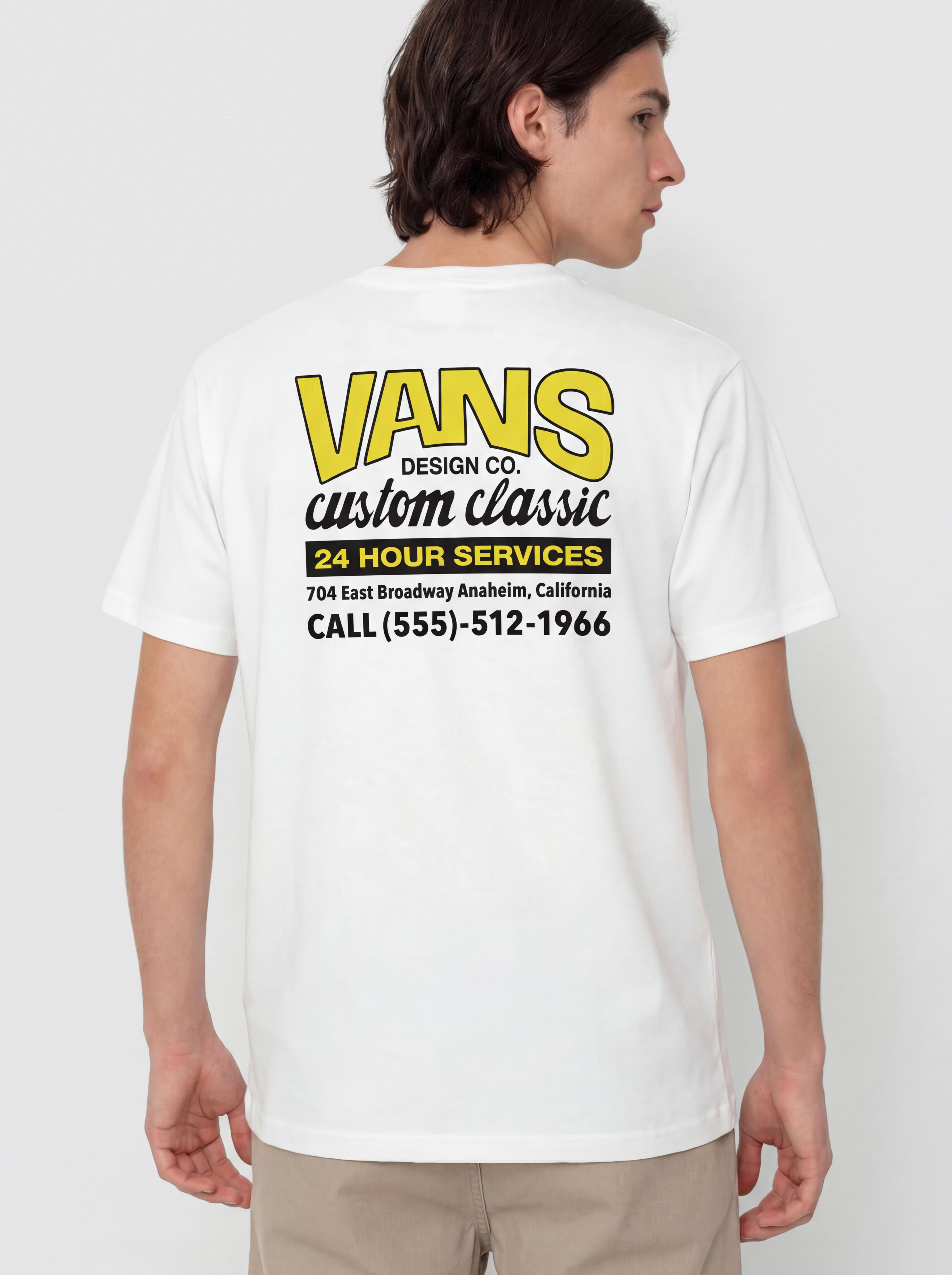 Vans Shop Front T-Shirt (white/sunny yellow)