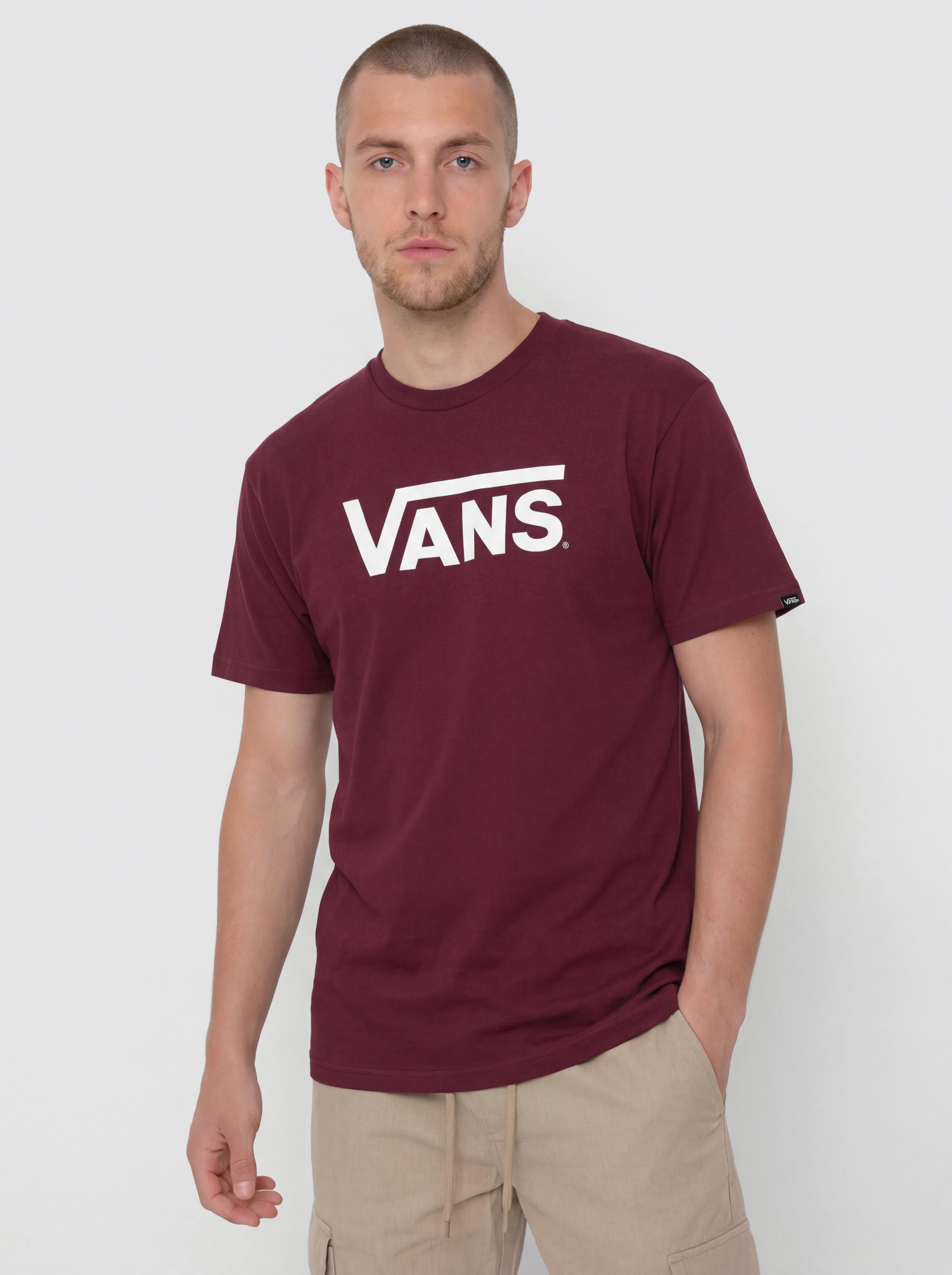 Vans T-Shirt Classic (burgundy/white)