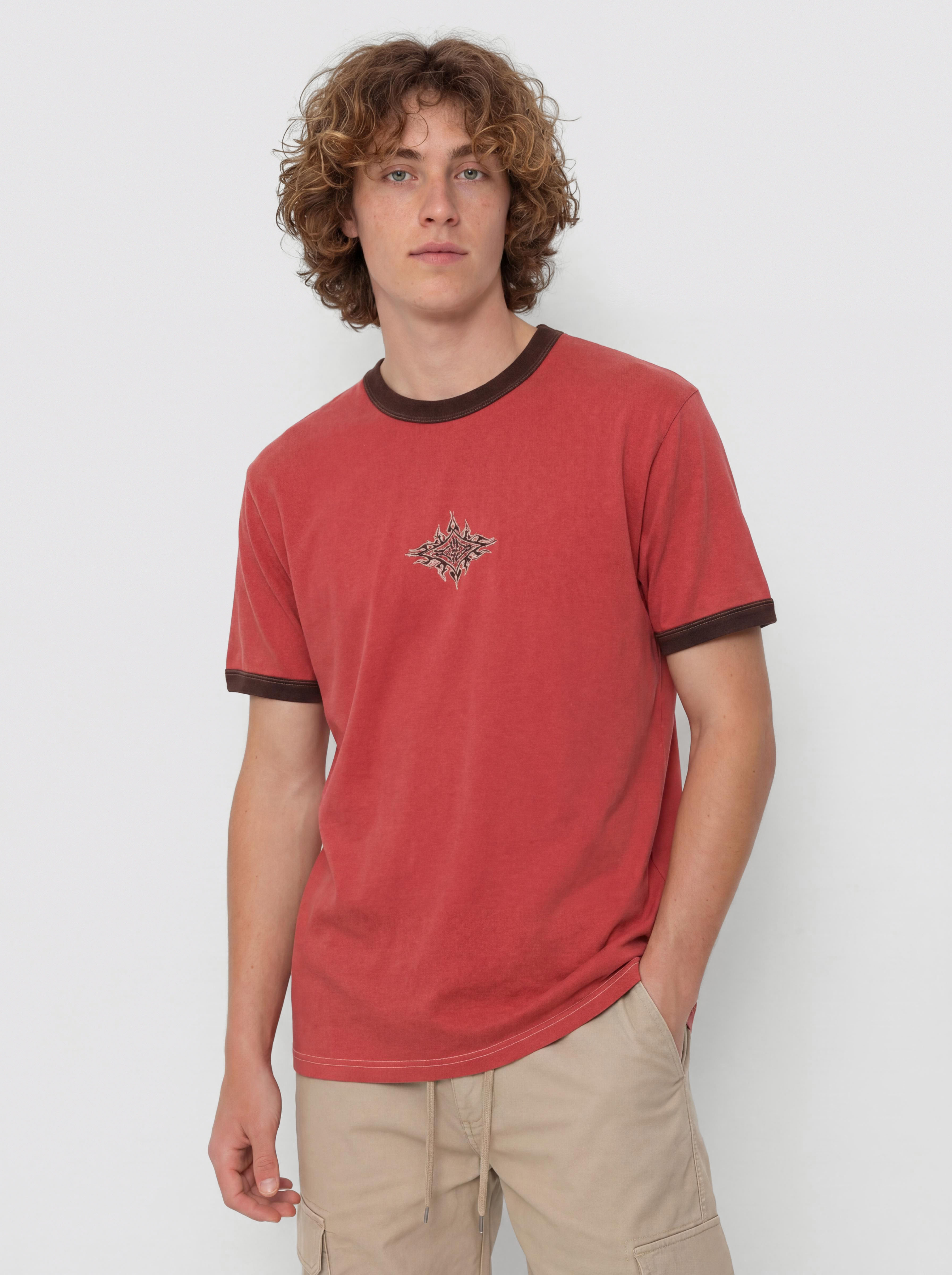 Vans Lx Flame Face T-Shirt (crimson haze)