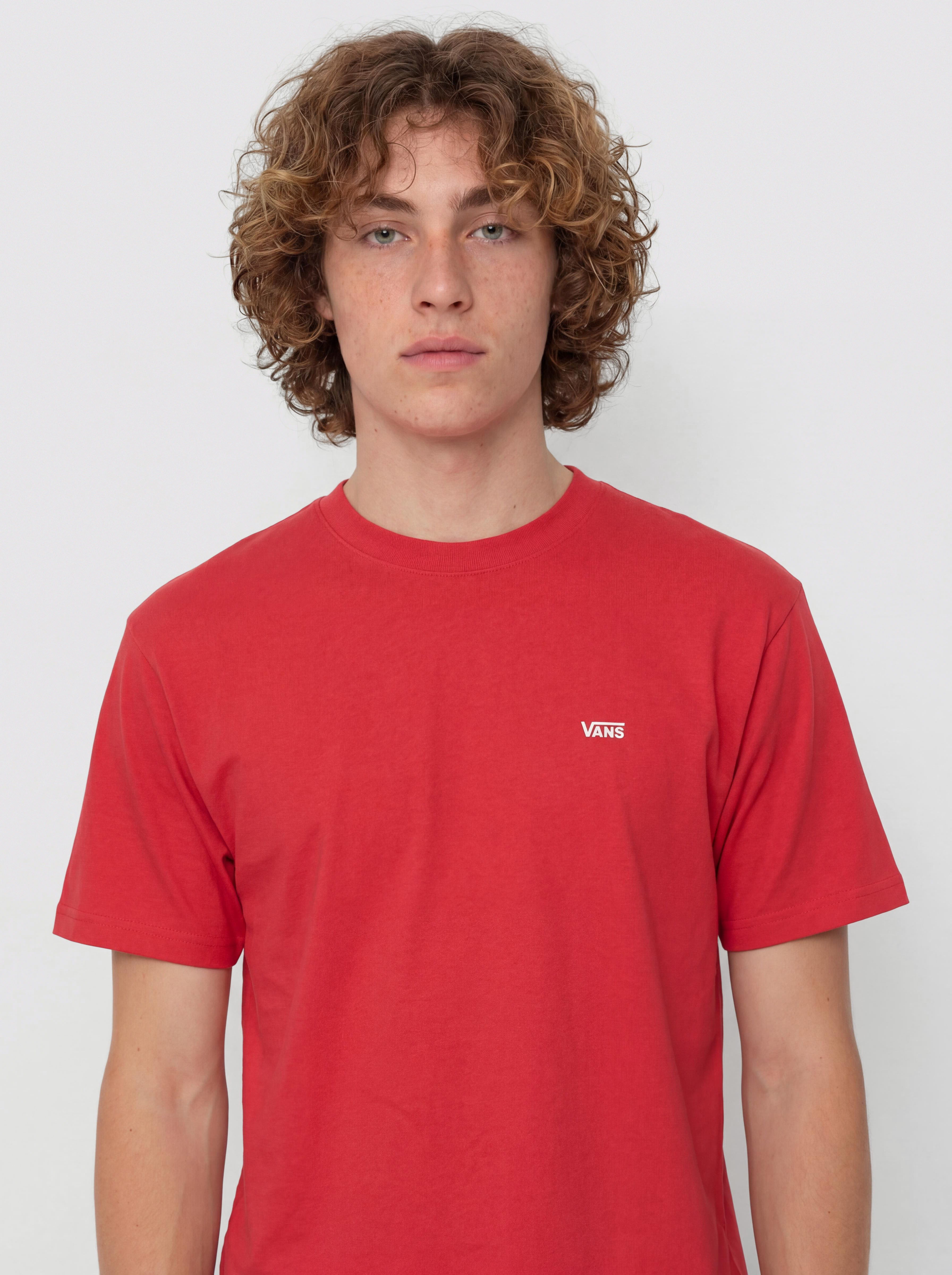 Vans Left Chest T-Shirt (crimson haze)