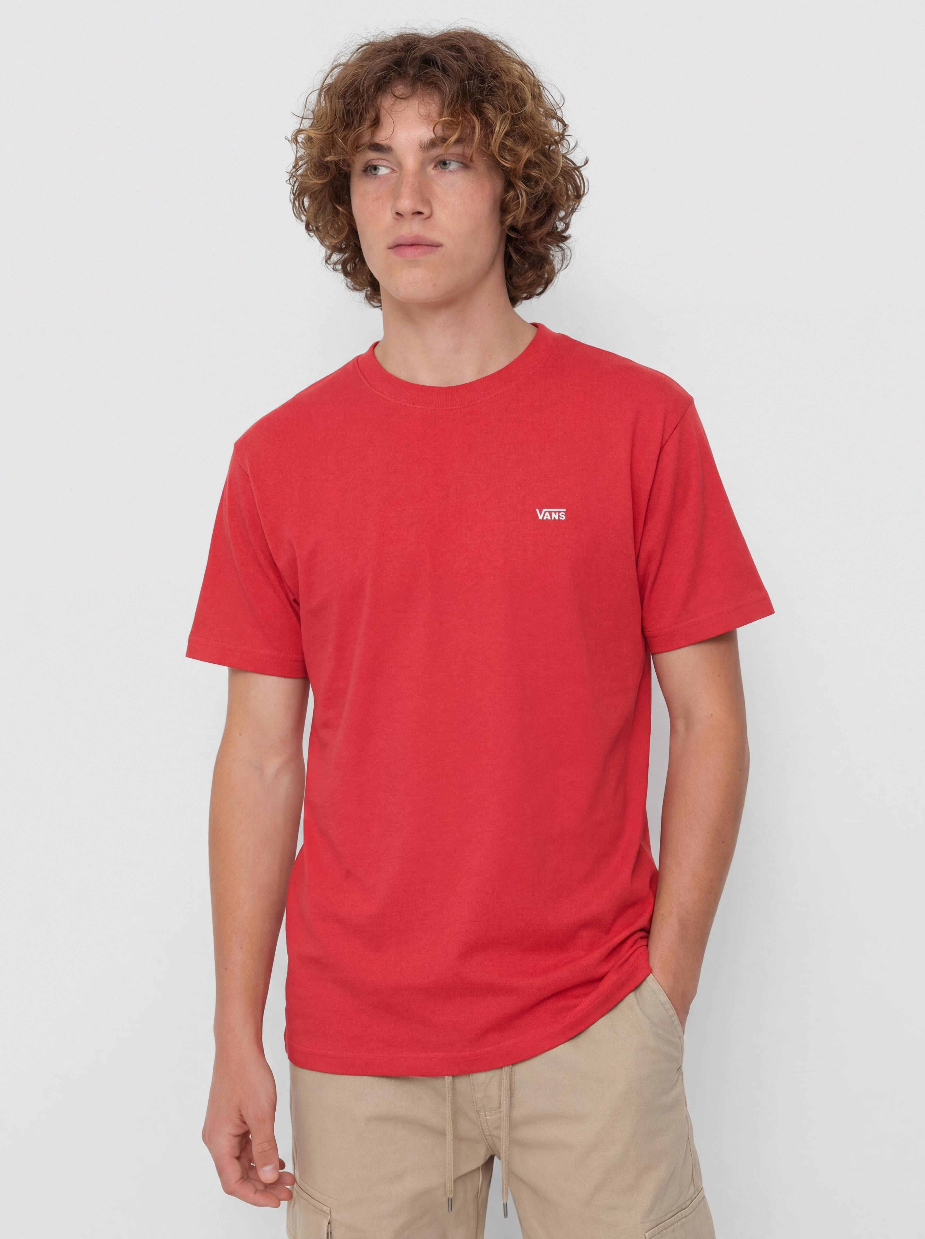 Vans Left Chest T-Shirt (crimson haze)