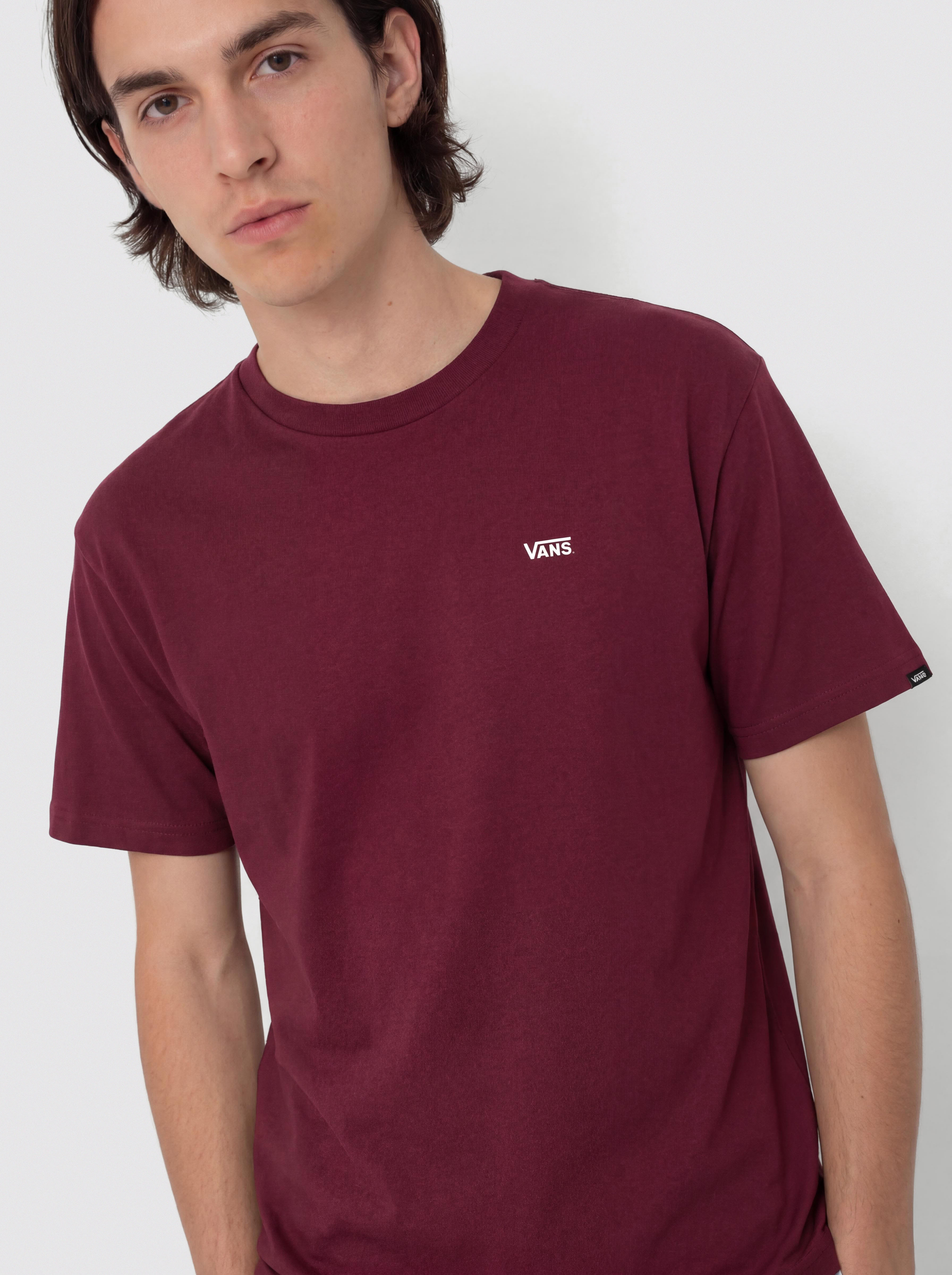 Vans Left Chest II Loose T-Shirt (burgundy)