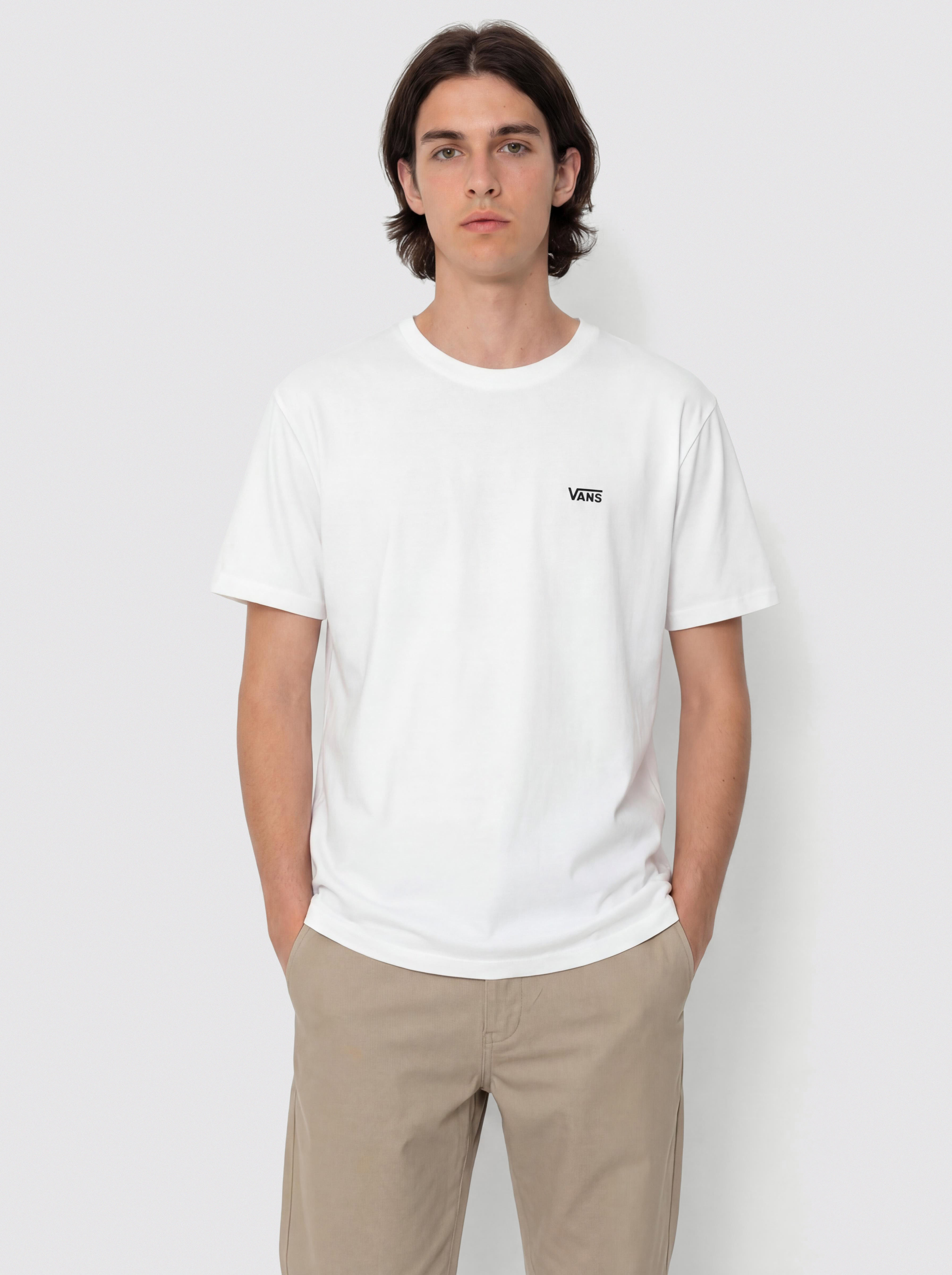Vans Left Chest Logo T-Shirt - pink (cherries jubilee)