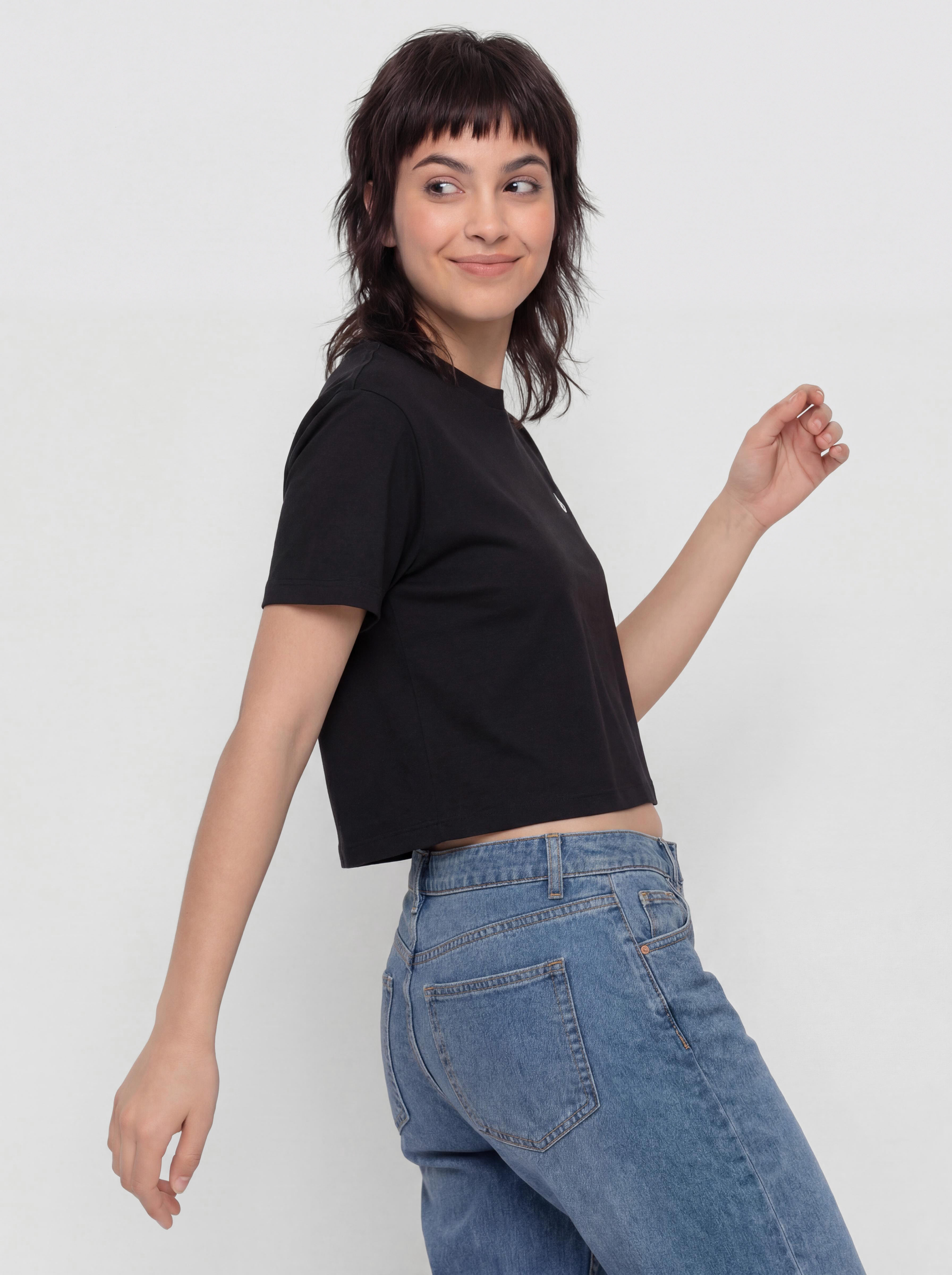 adidas Originals Crop Top T-shirt Wmn - black (black)