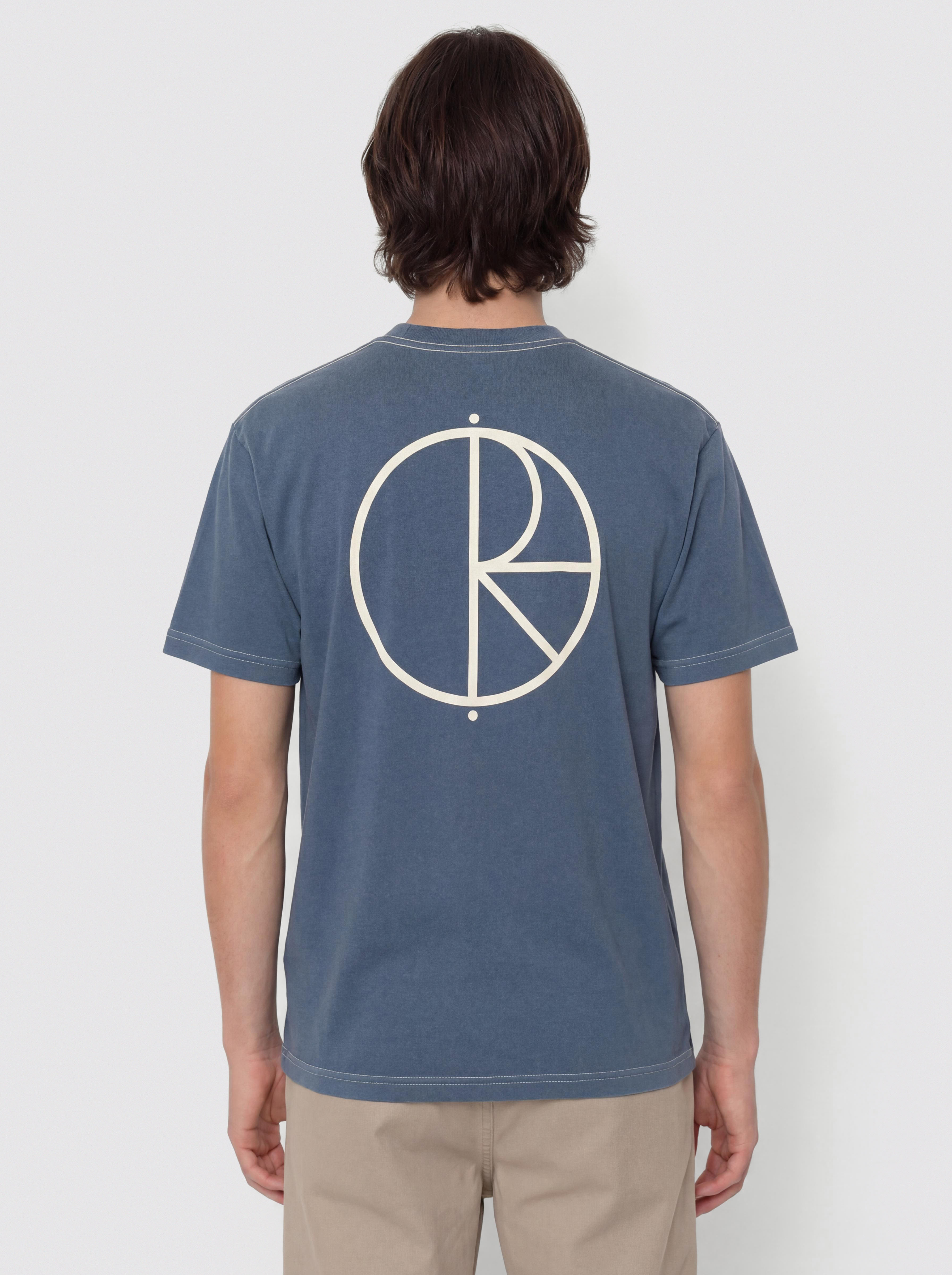 Polar Skate Contrast Stroke Logo T-Shirt (grey blue)