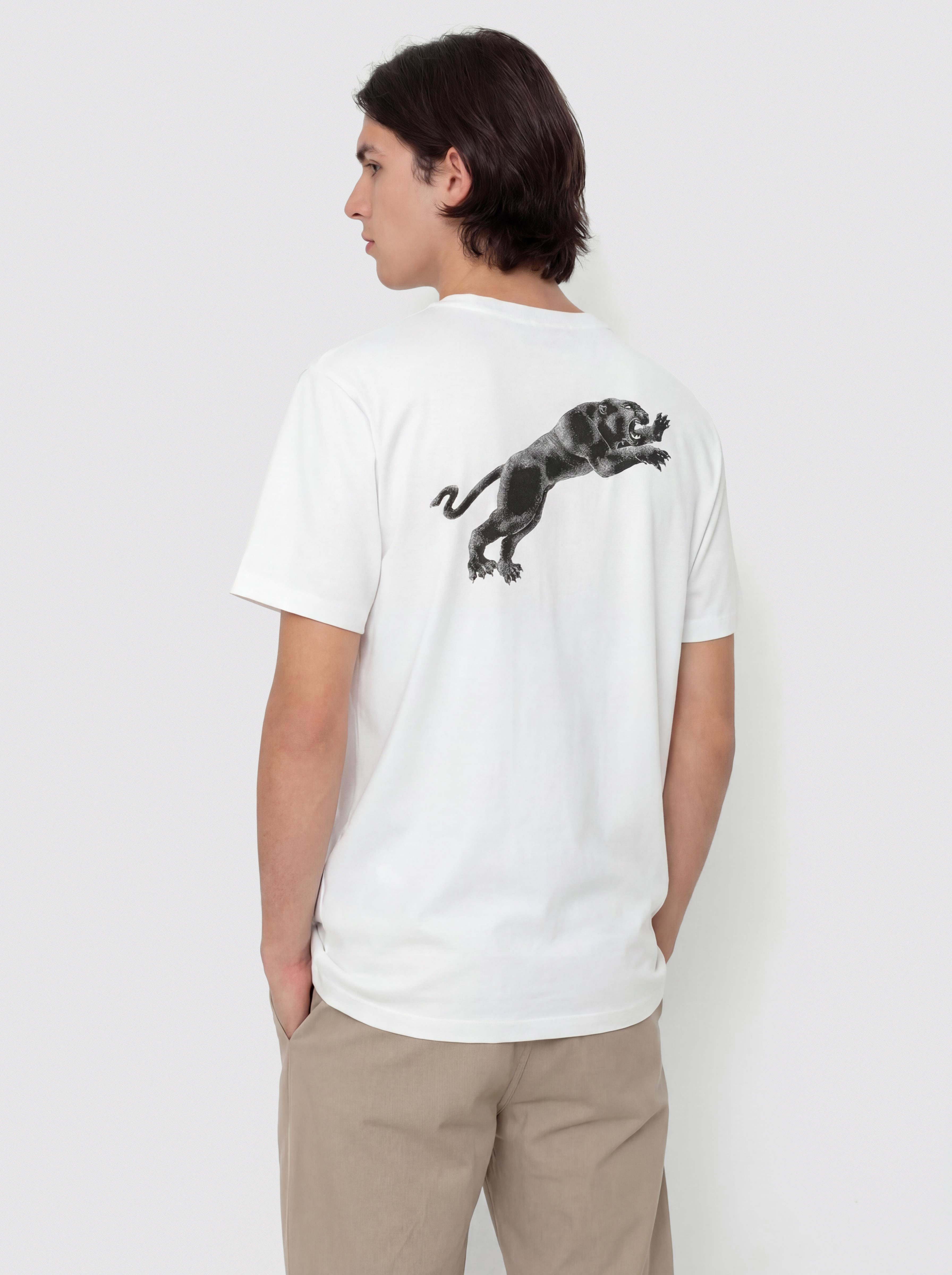 Polar Skate T-Shirt Tape and Panther (white)