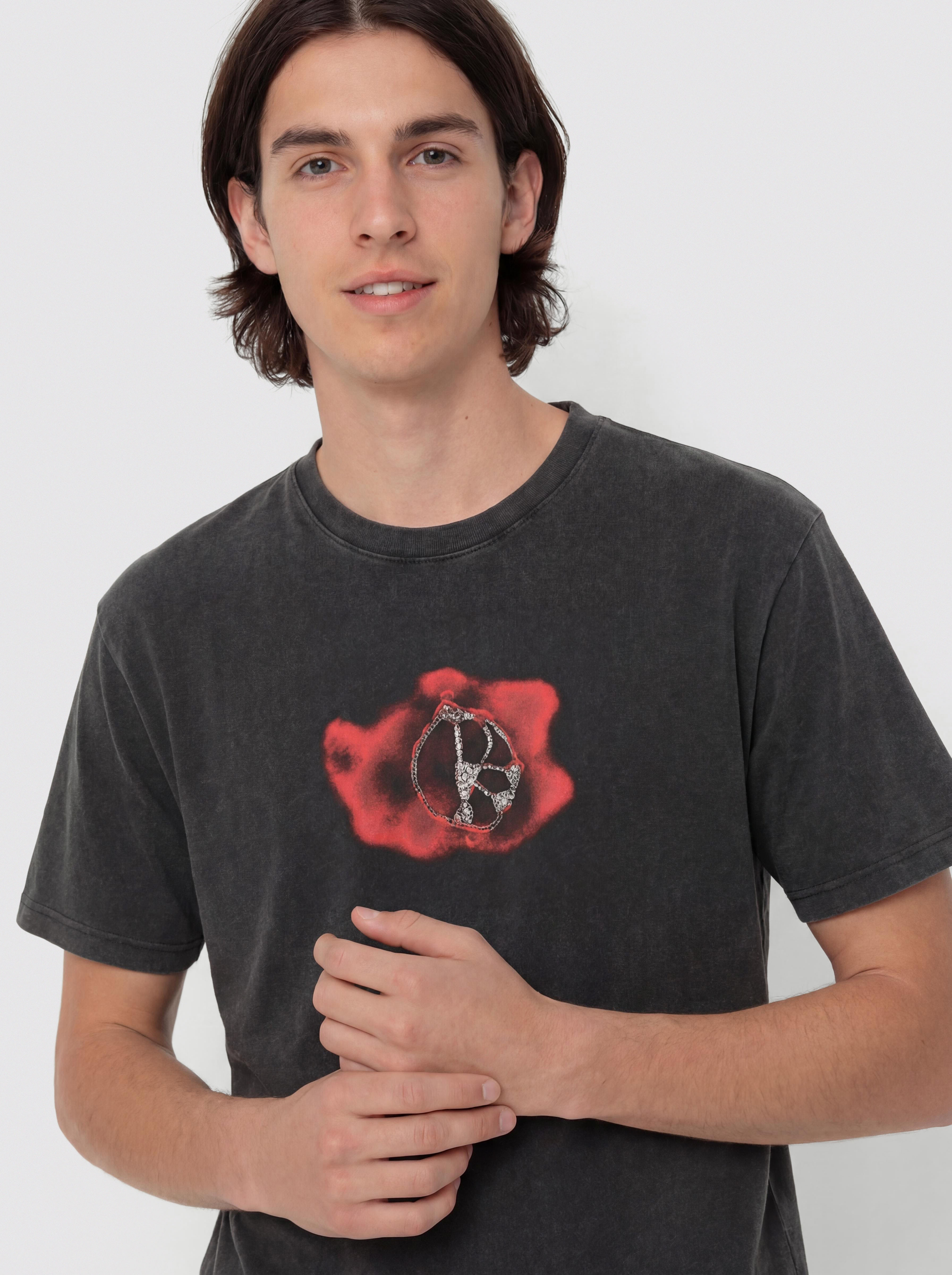 Polar Skate Metal Logo T-Shirt (silver black)