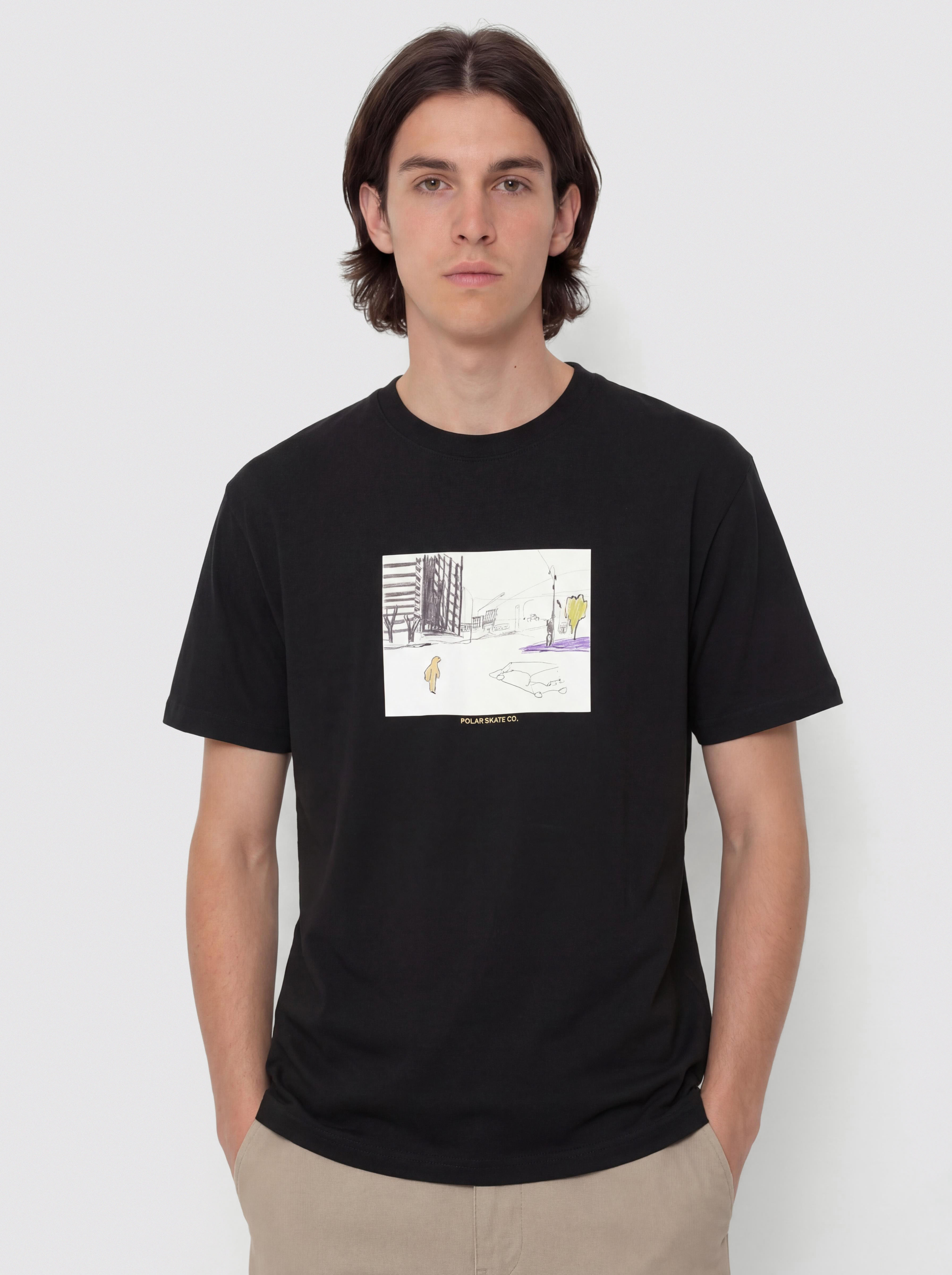 Polar Skate Downtown T-Shirt (black)