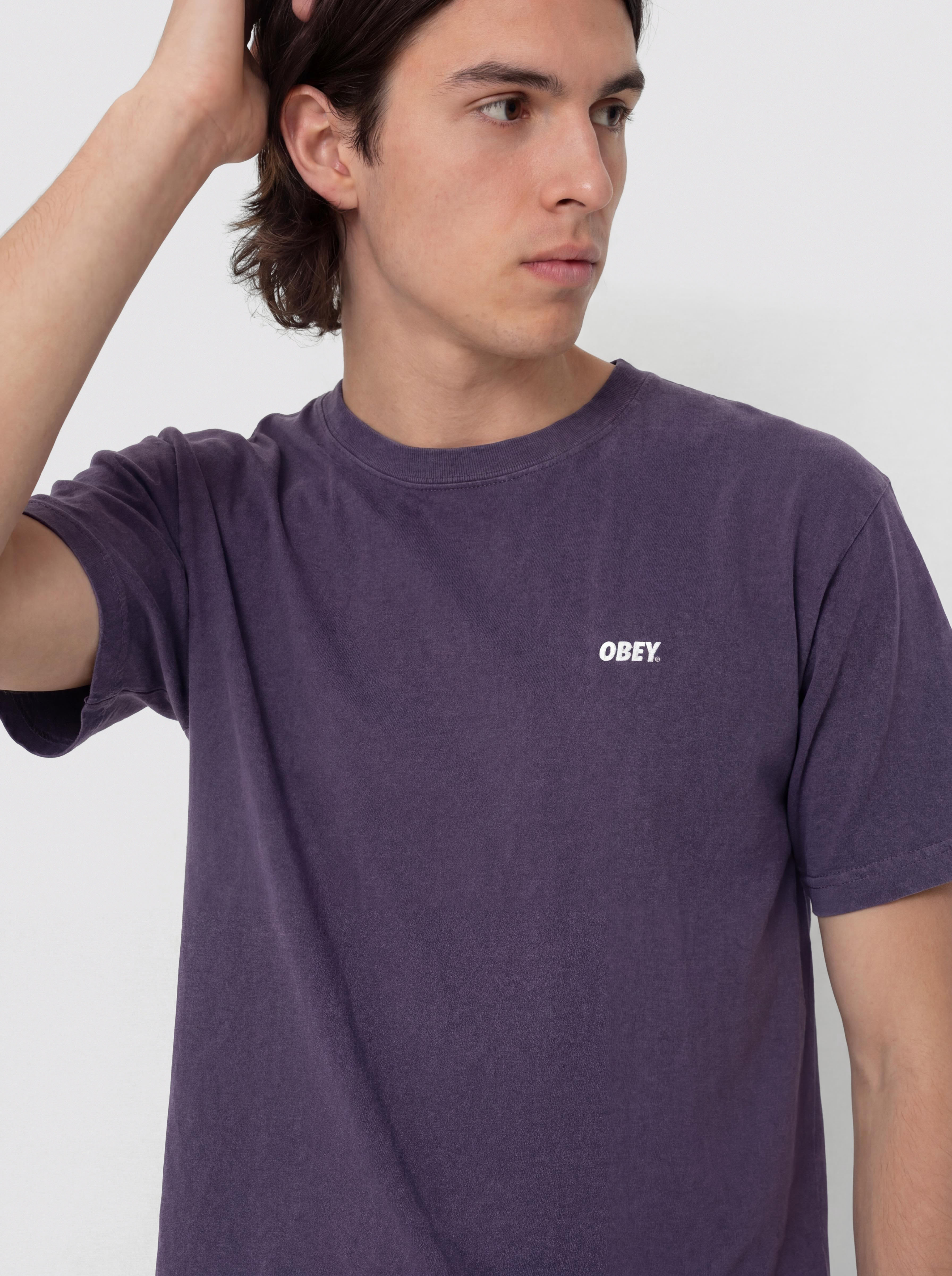 OBEY Bold Icon Face T-Shirt (pigment purple velvet)
