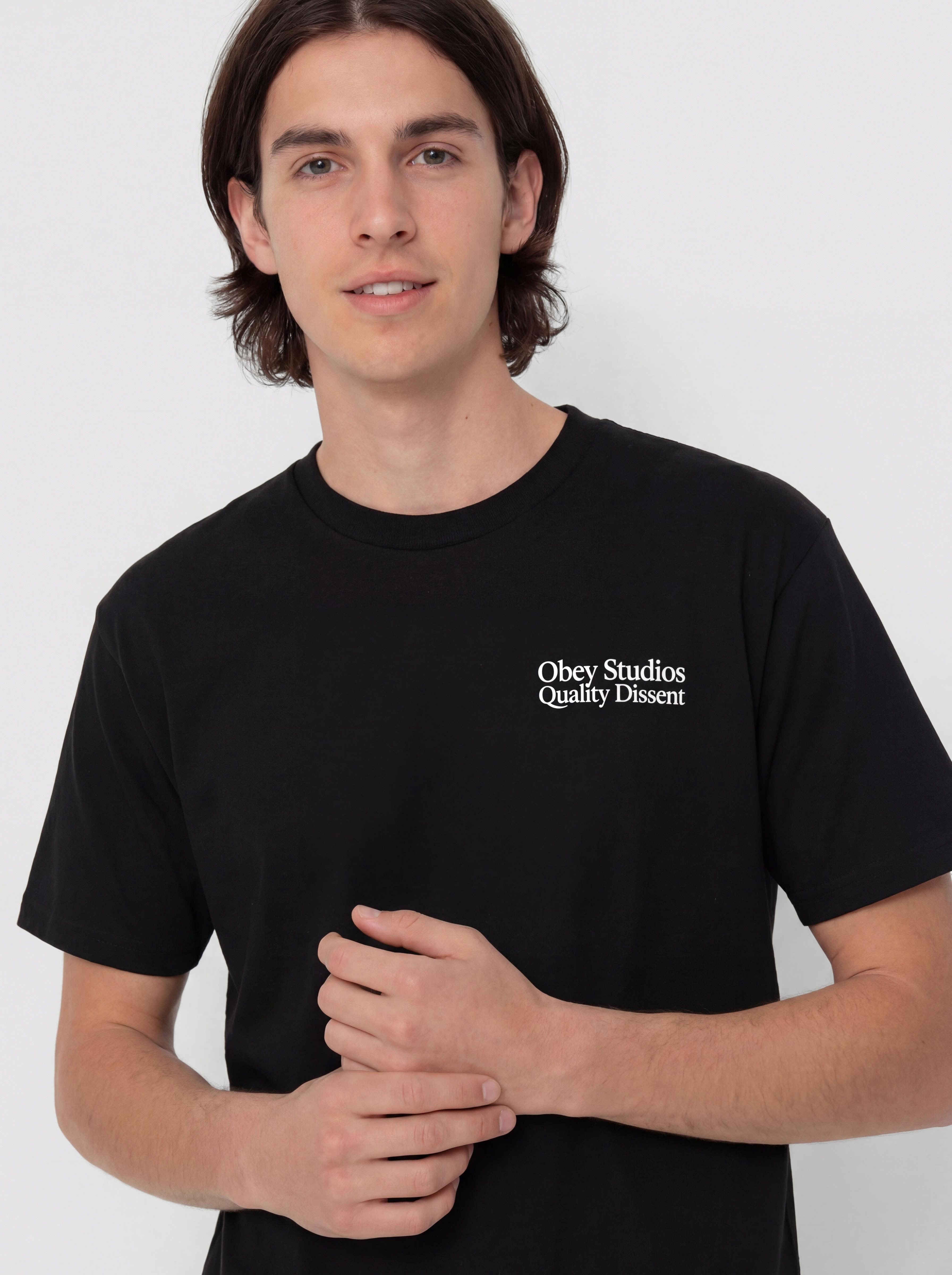 OBEY Studios Quality Dissent T-Shirt - black (black) OBEY Studios Quality Dissent T-Shirt - black (black)