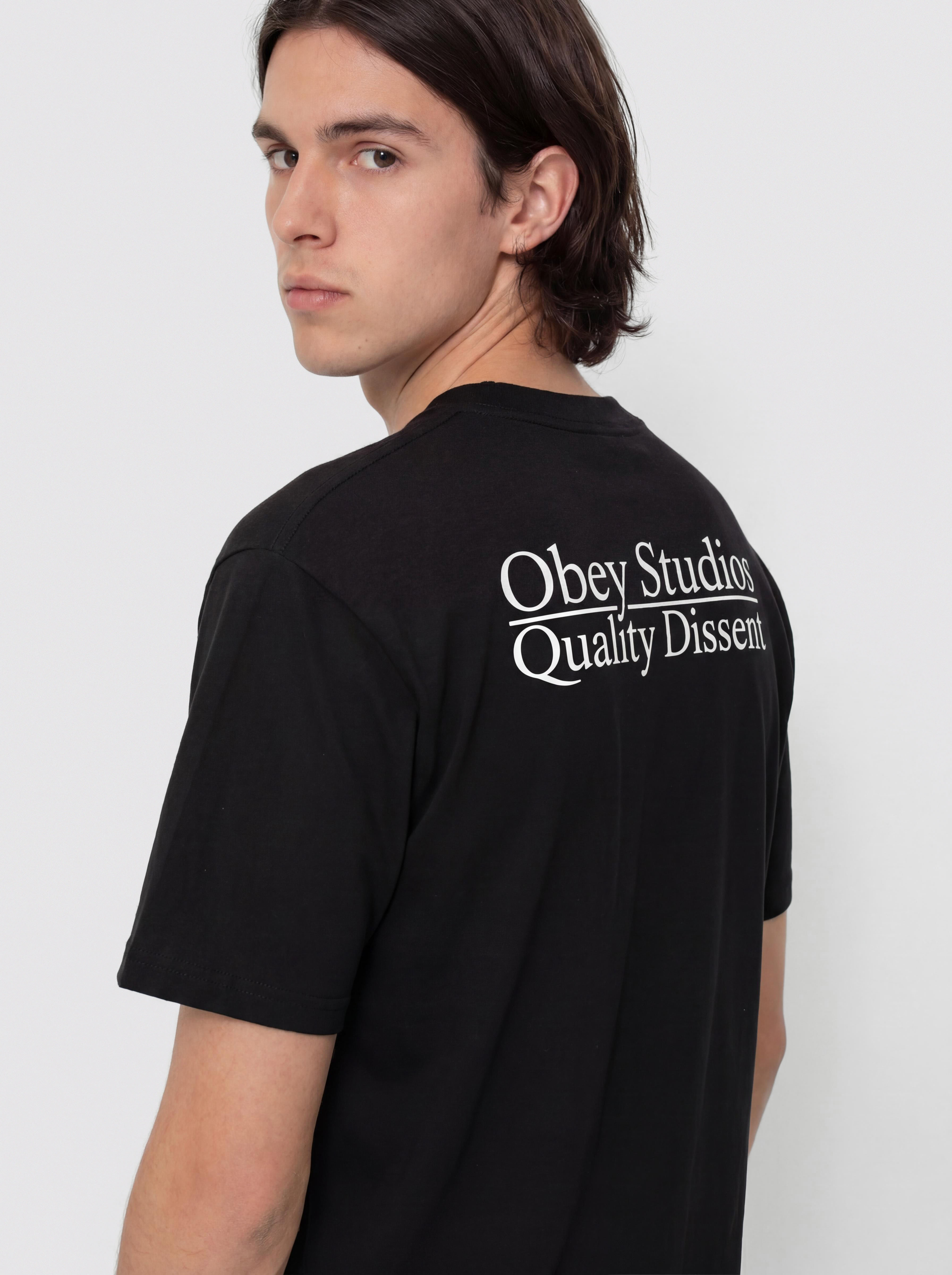 OBEY Studios Quality Dissent T-Shirt - black (black)