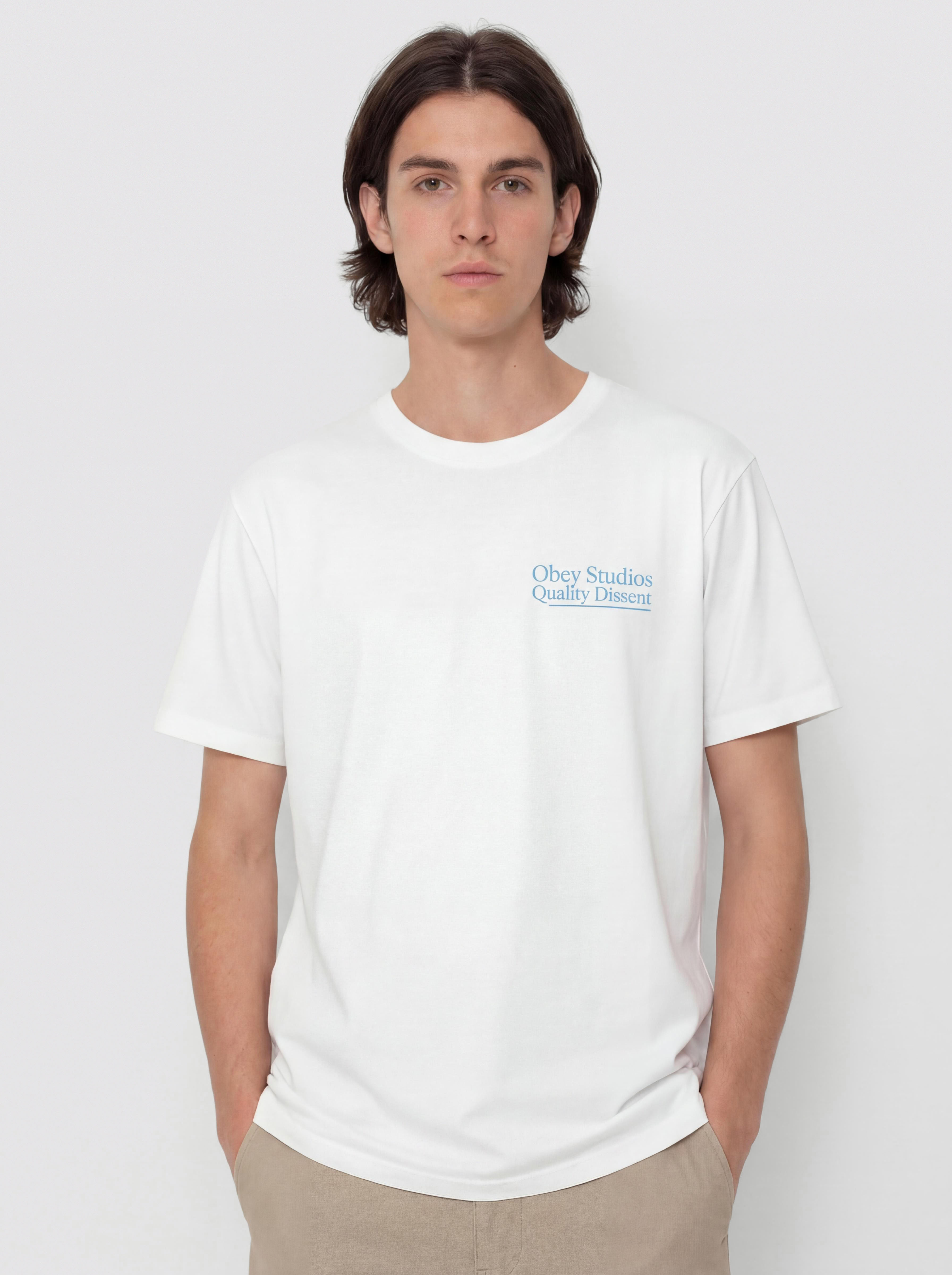 OBEY Studios Quality Dissent T-Shirt (white)