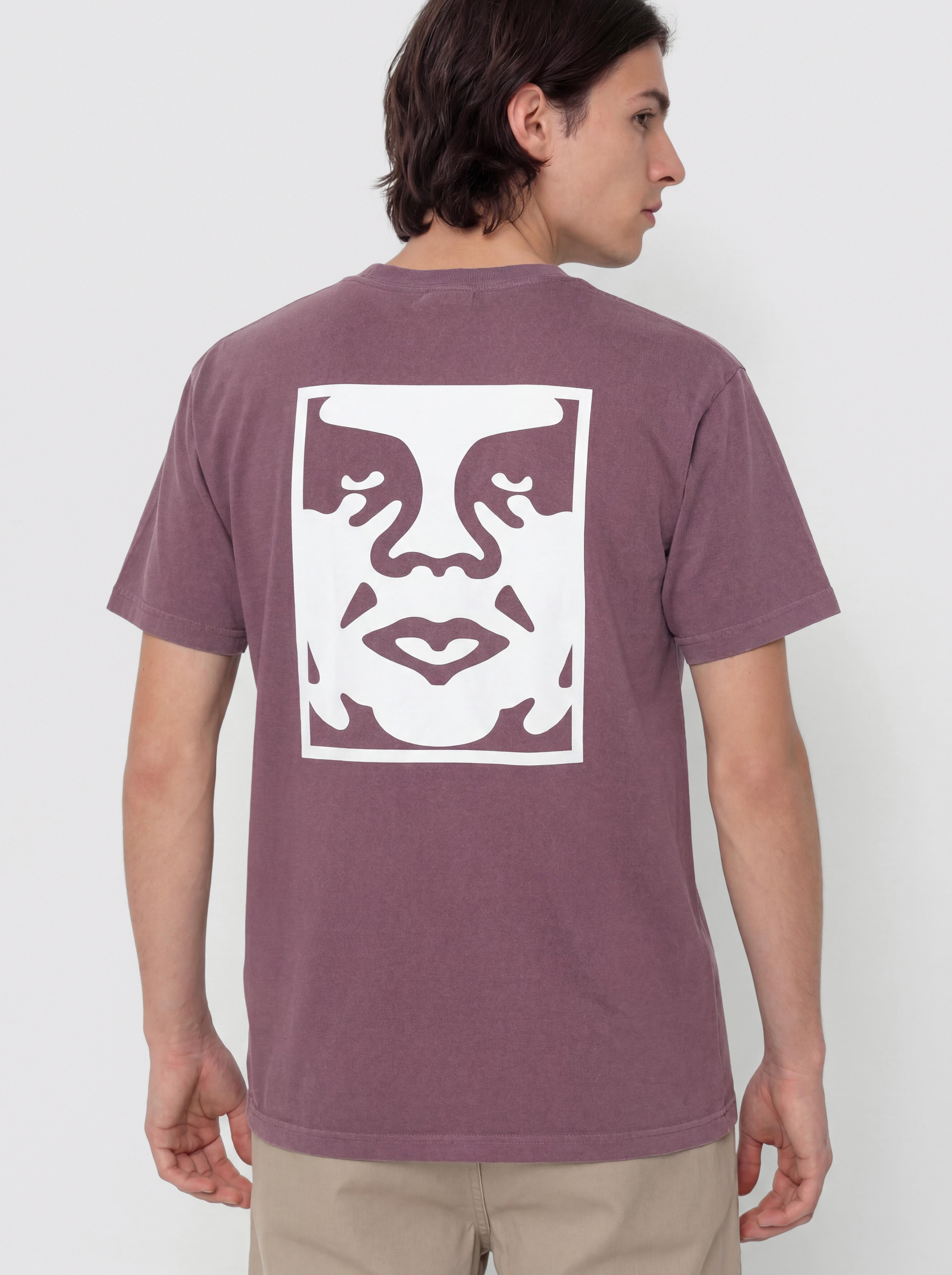 OBEY Obey Bold Icon Face T-Shirt (pigment plum perfect)