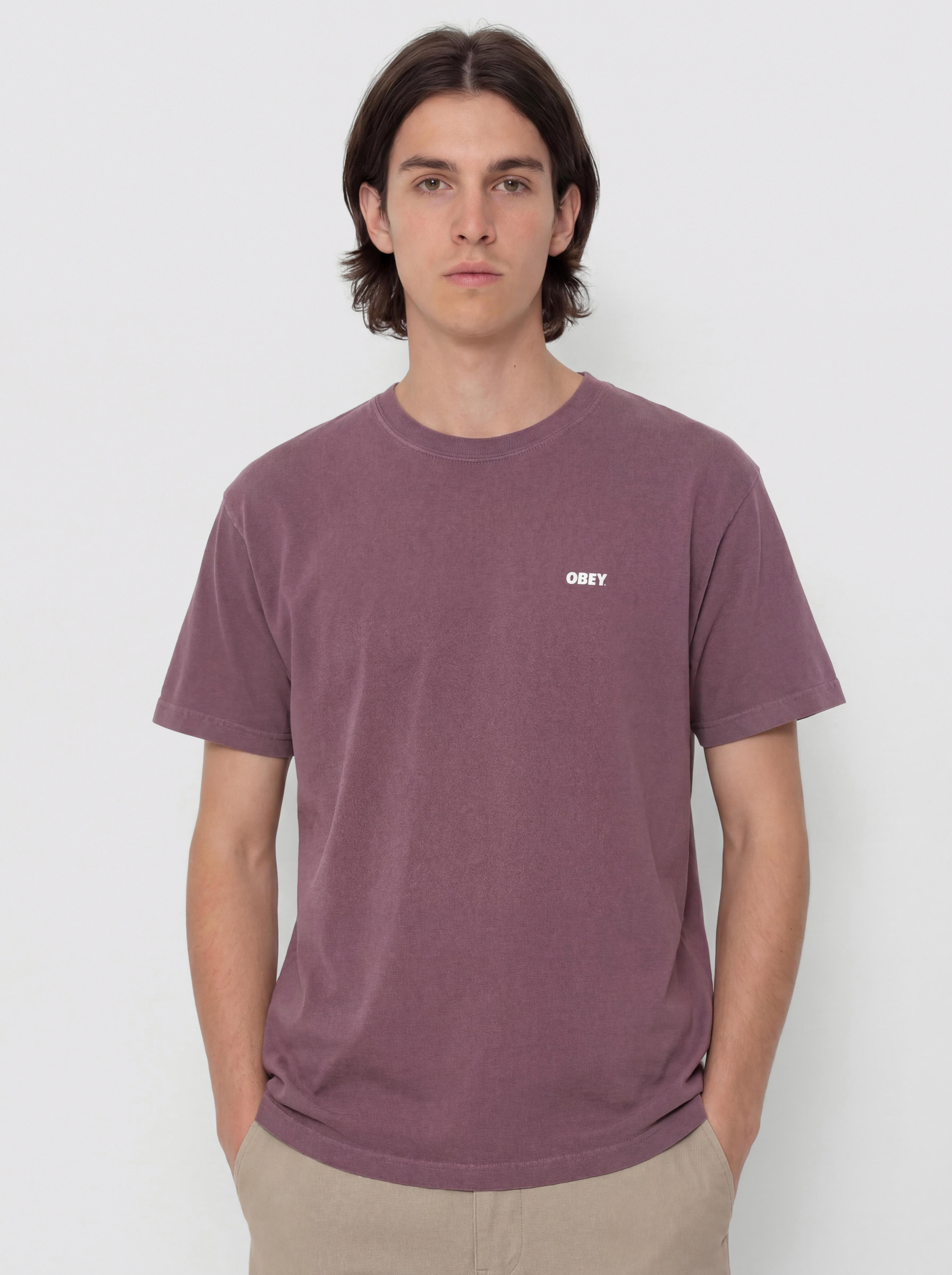 OBEY Obey Bold Icon Face T-Shirt (pigment plum perfect)