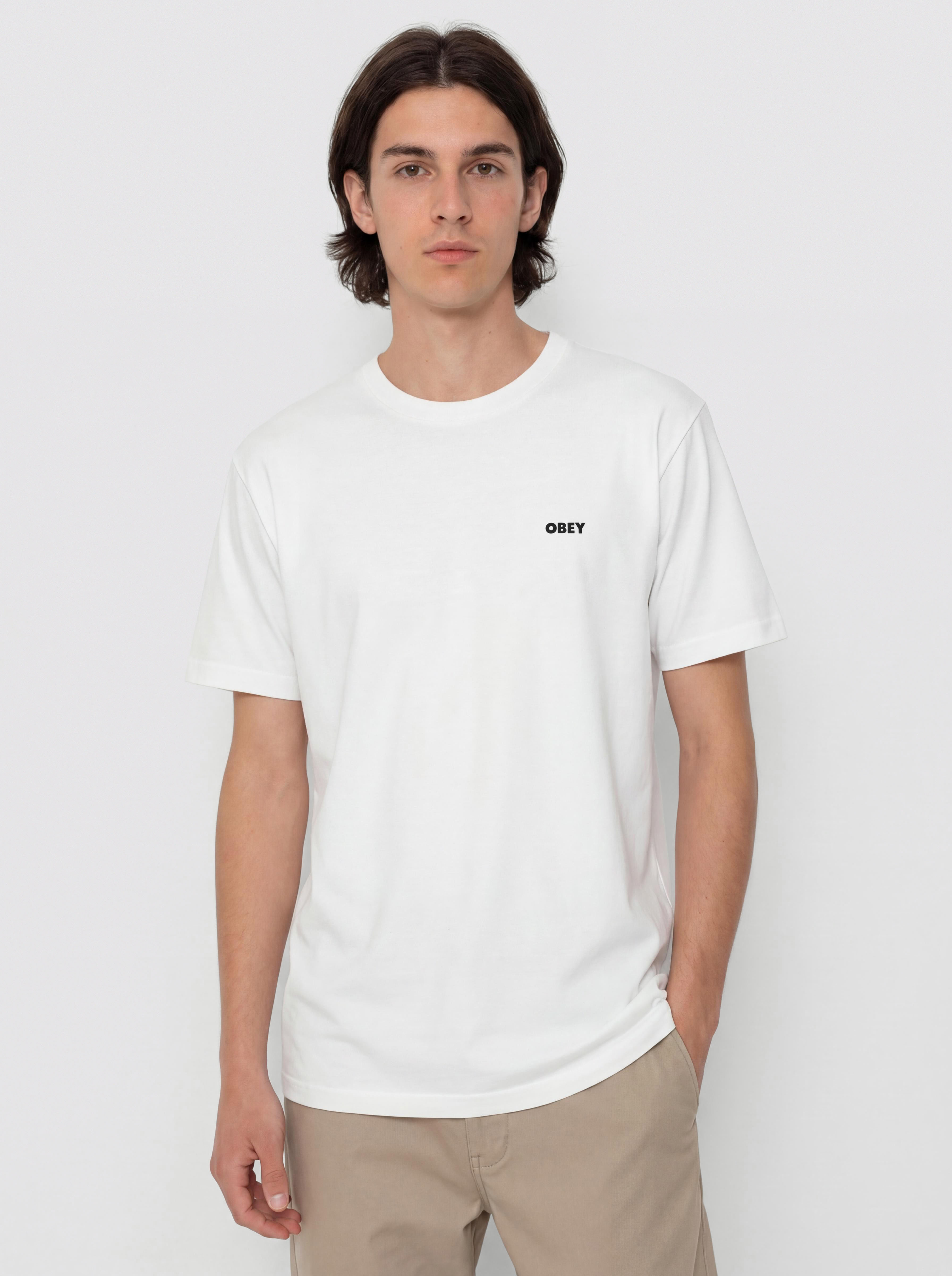 OBEY Bold Icon Face T-Shirt (pigment vintage white)