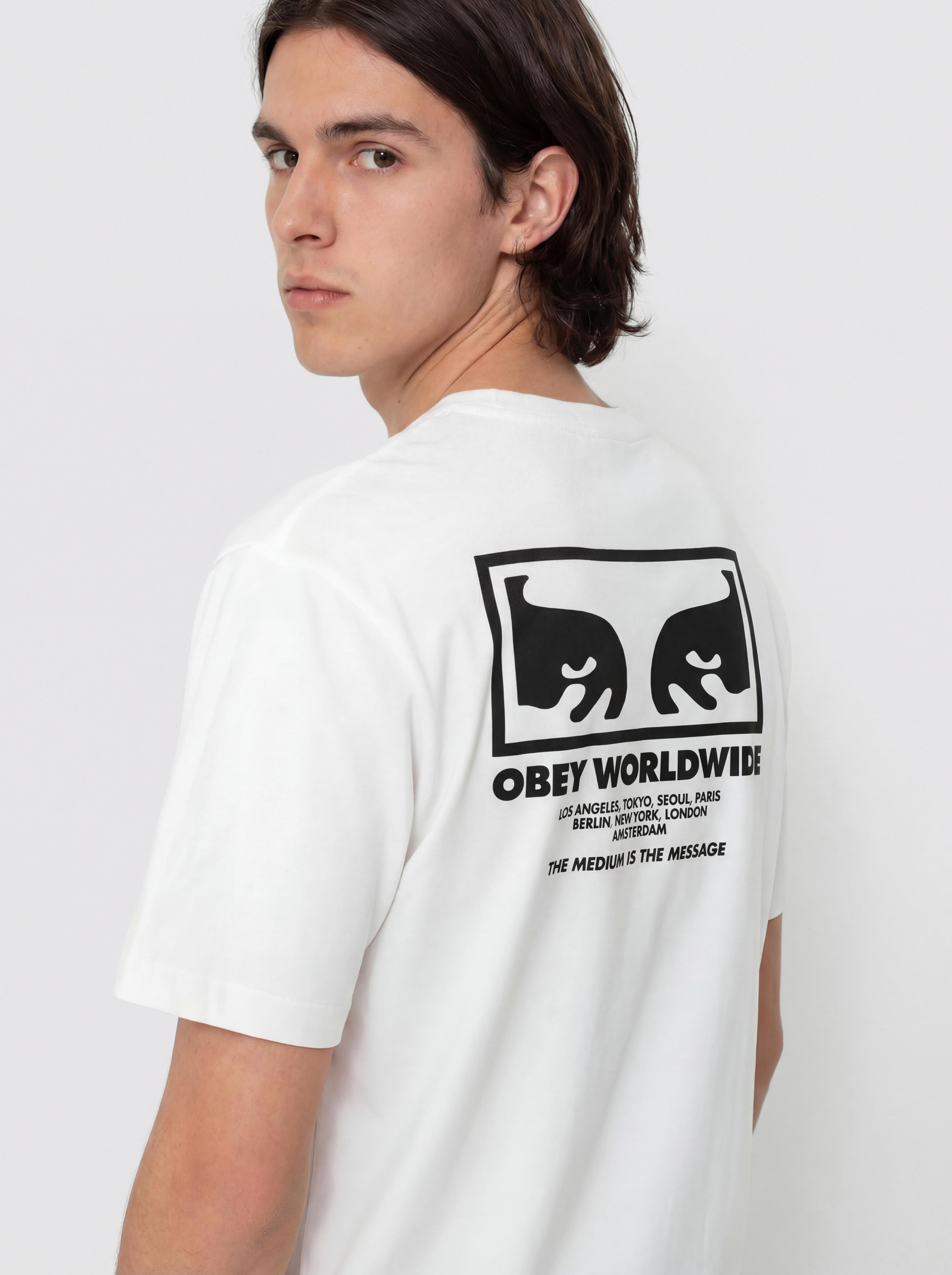 OBEY The Medium Is The Message T-Shirt (white)
