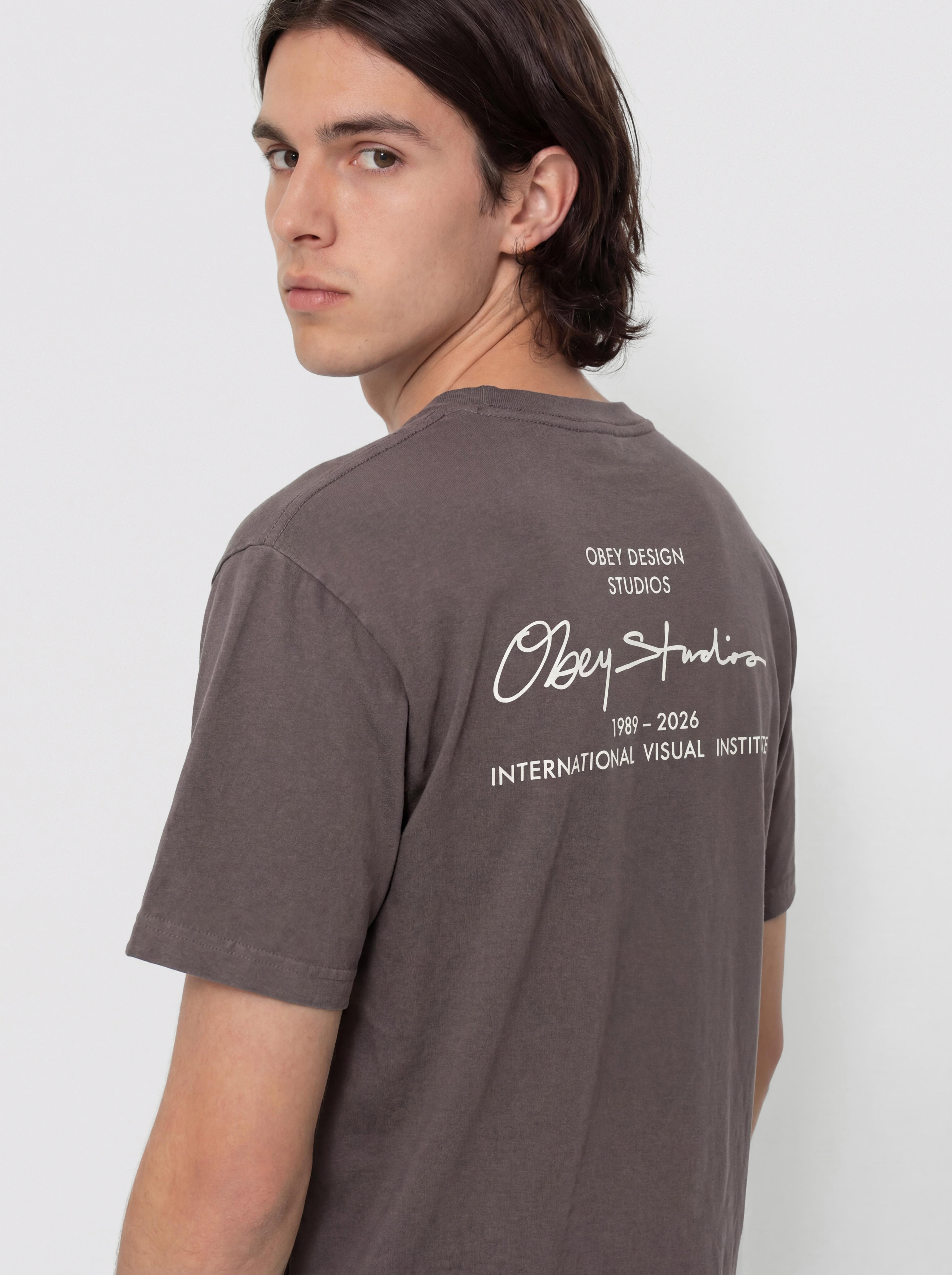 OBEY Institute T-Shirt (pigment dusty black)