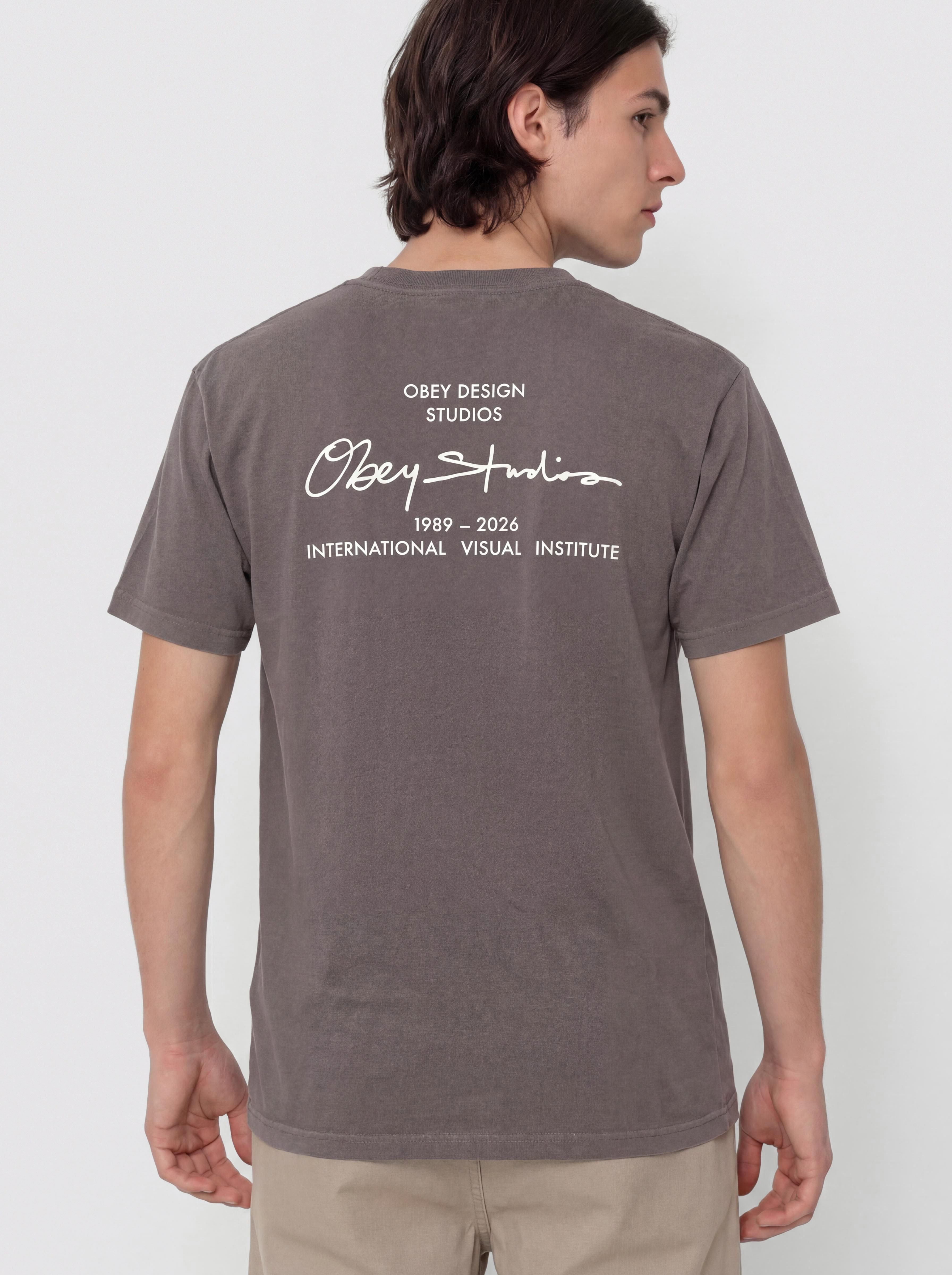 OBEY Institute T-Shirt (pigment dusty black)