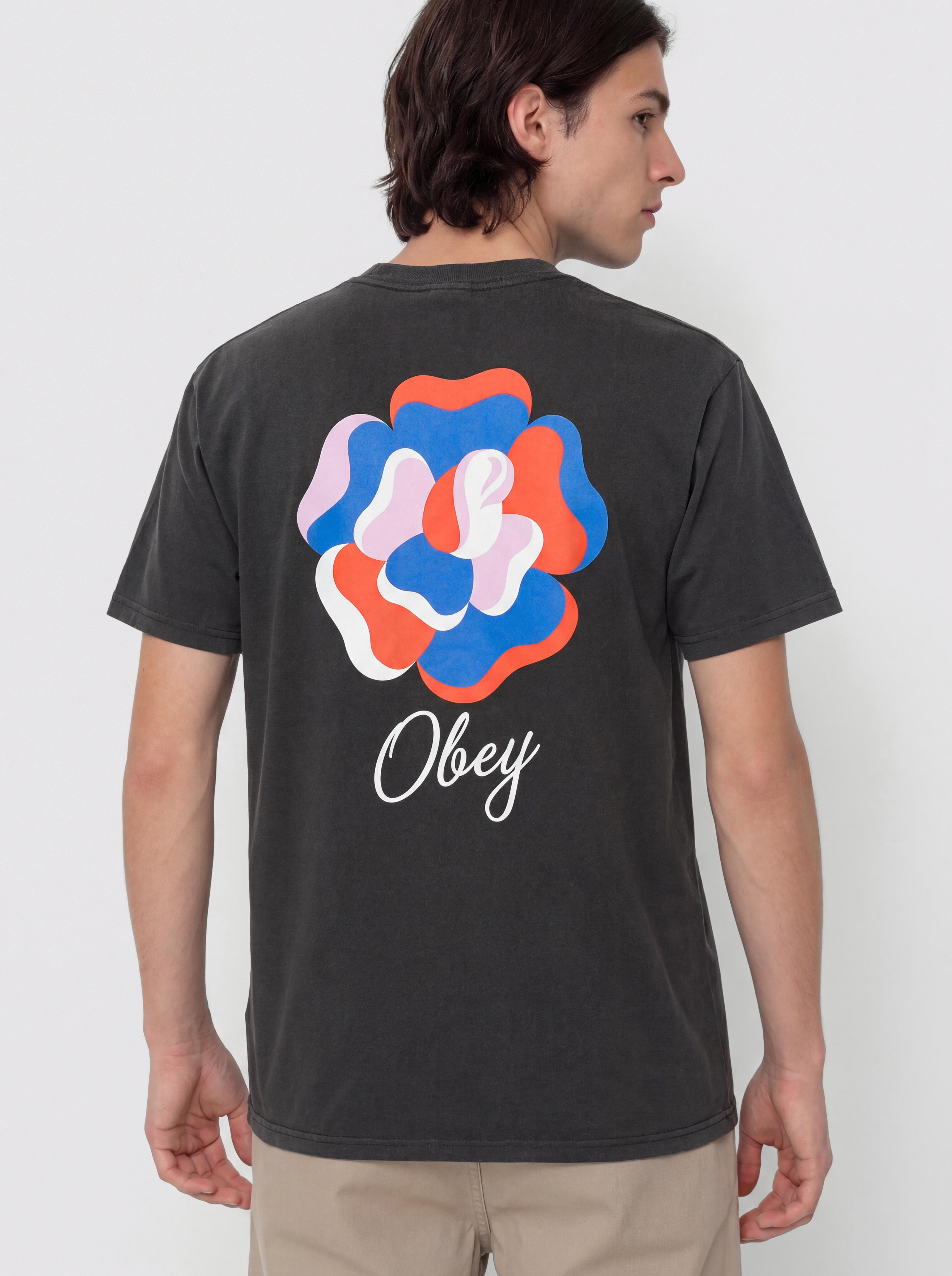 OBEY Paper Rose T-Shirt (vintage black)
