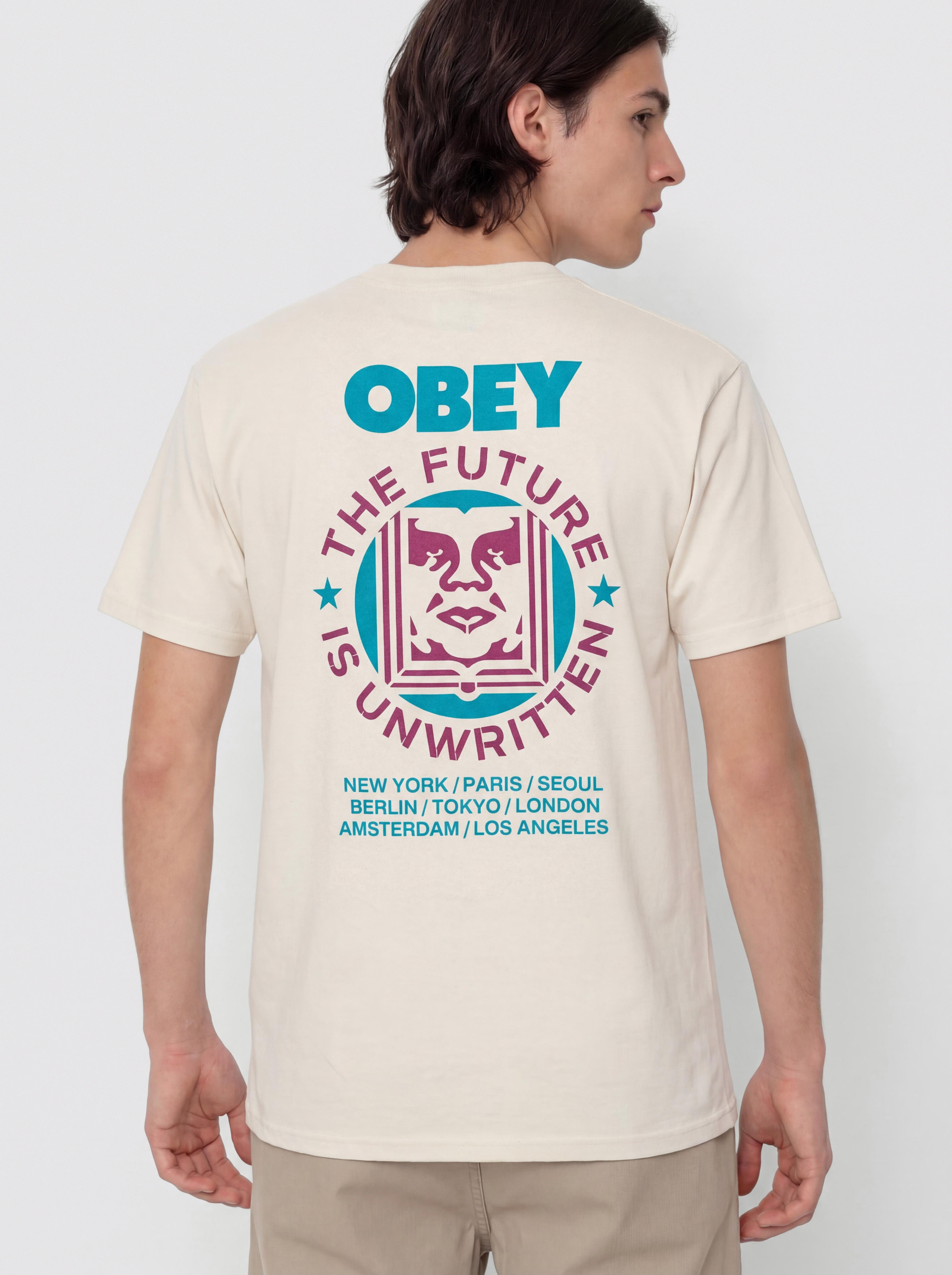 OBEY Devices T-Shirt - white (pigment vintage white)