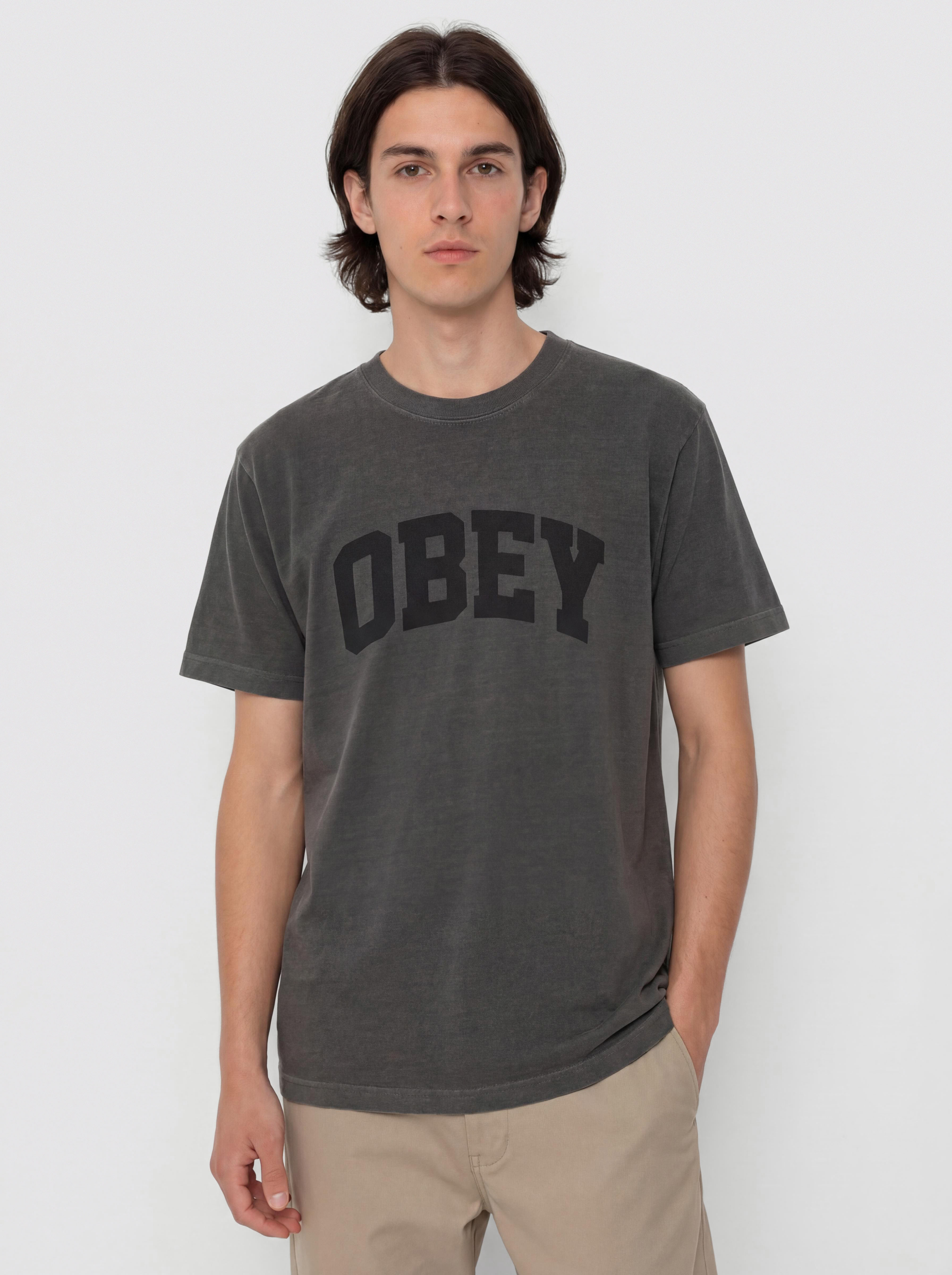 OBEY Collegiate Pigment T-Shirt (pigment stretch limo)