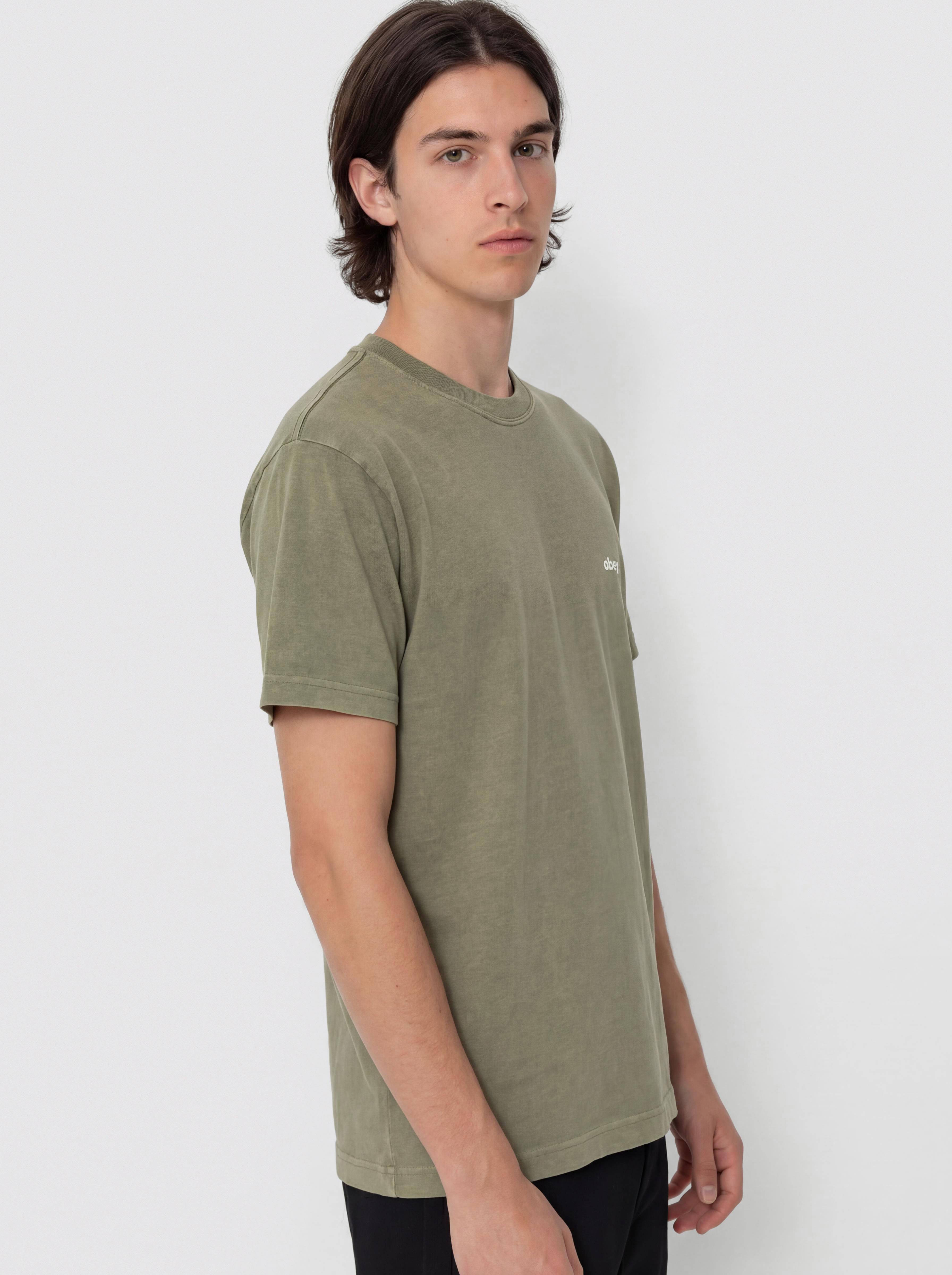 OBEY Lowercase Pigment T-Shirt (pigment deep lichen green)