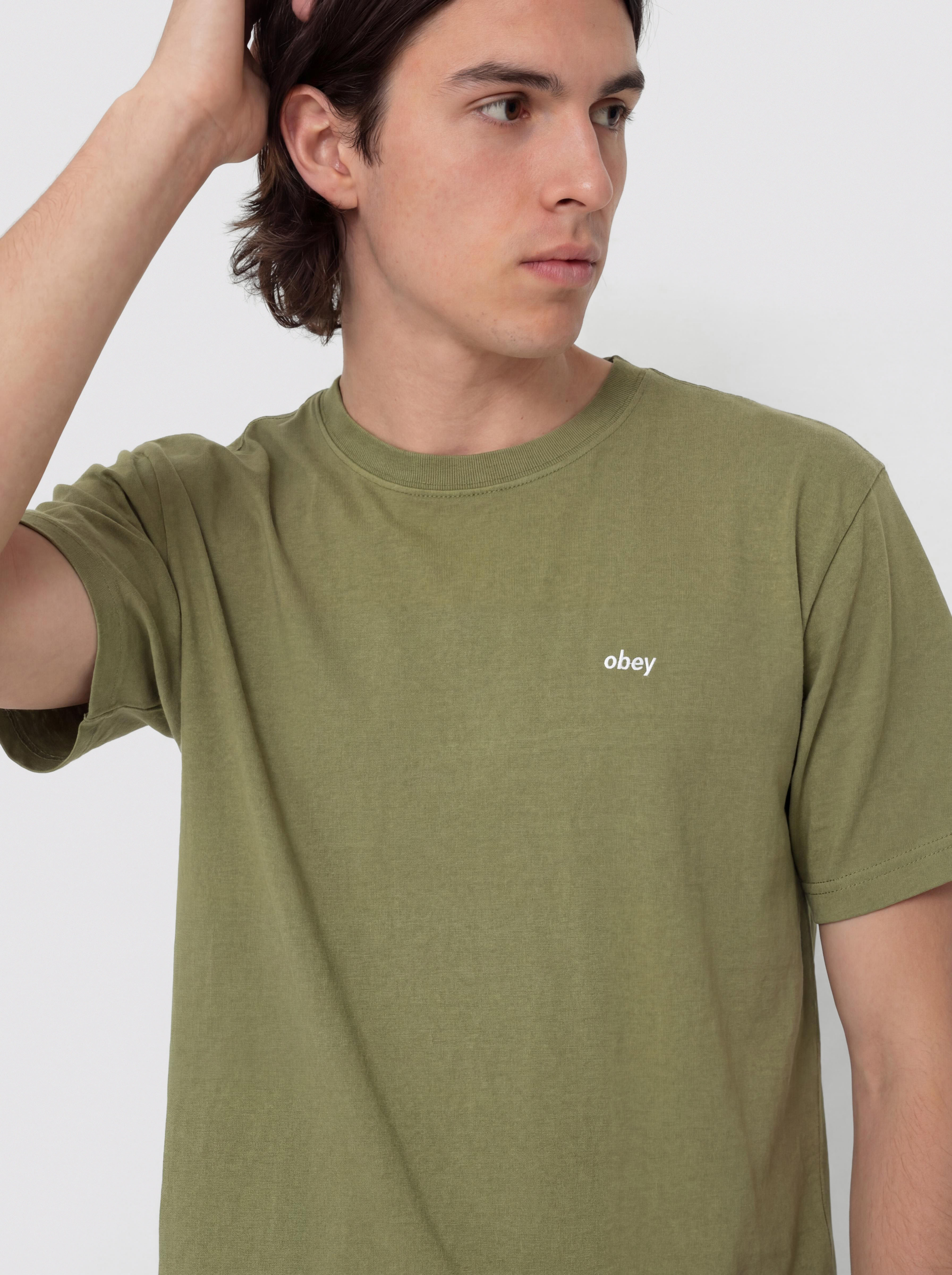 OBEY Lowercase Pigment T-Shirt (pigment moss green)