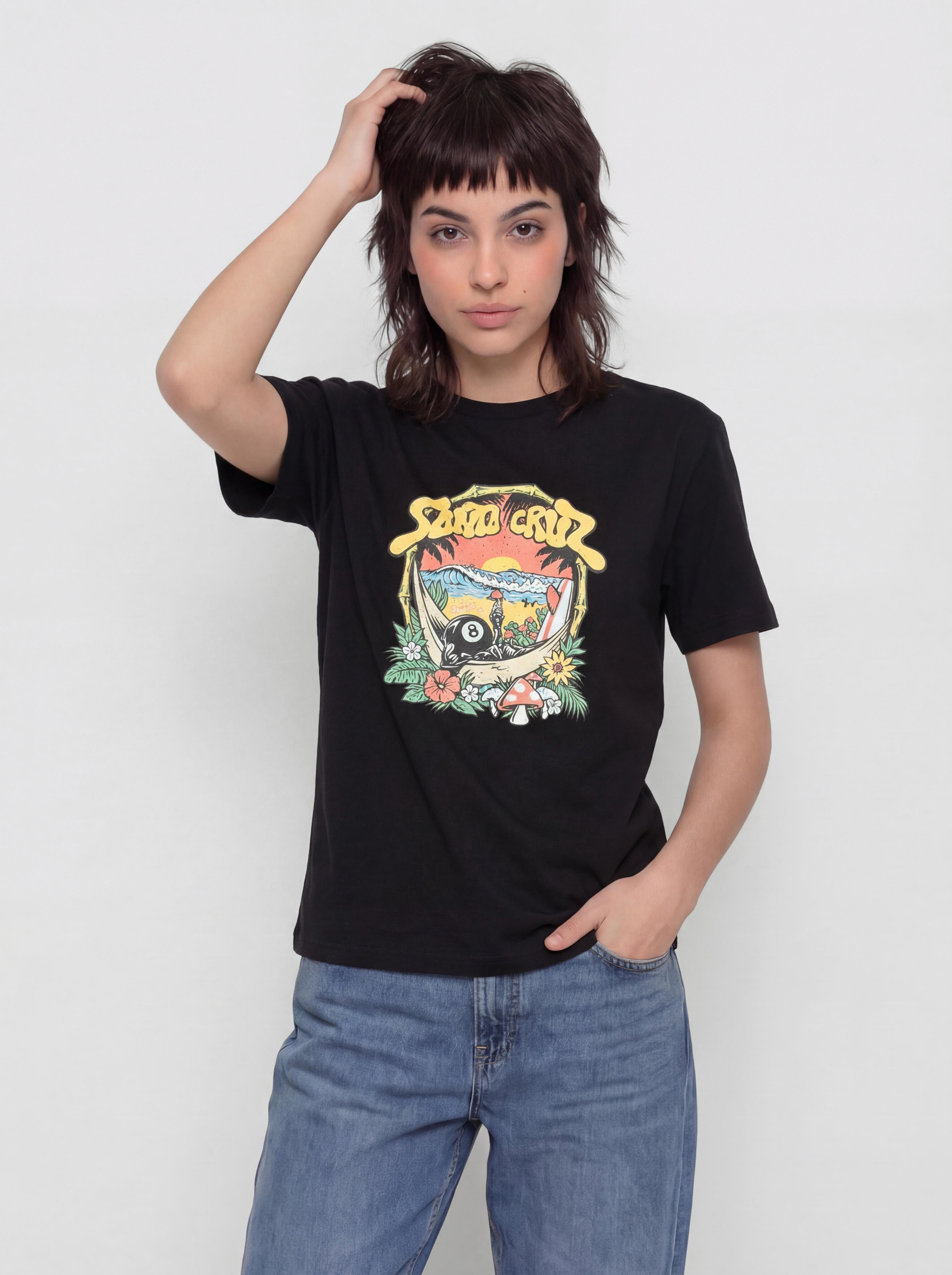 Santa Cruz Winkowski 8Baller Trip Front Wmn T-Shirt (black)