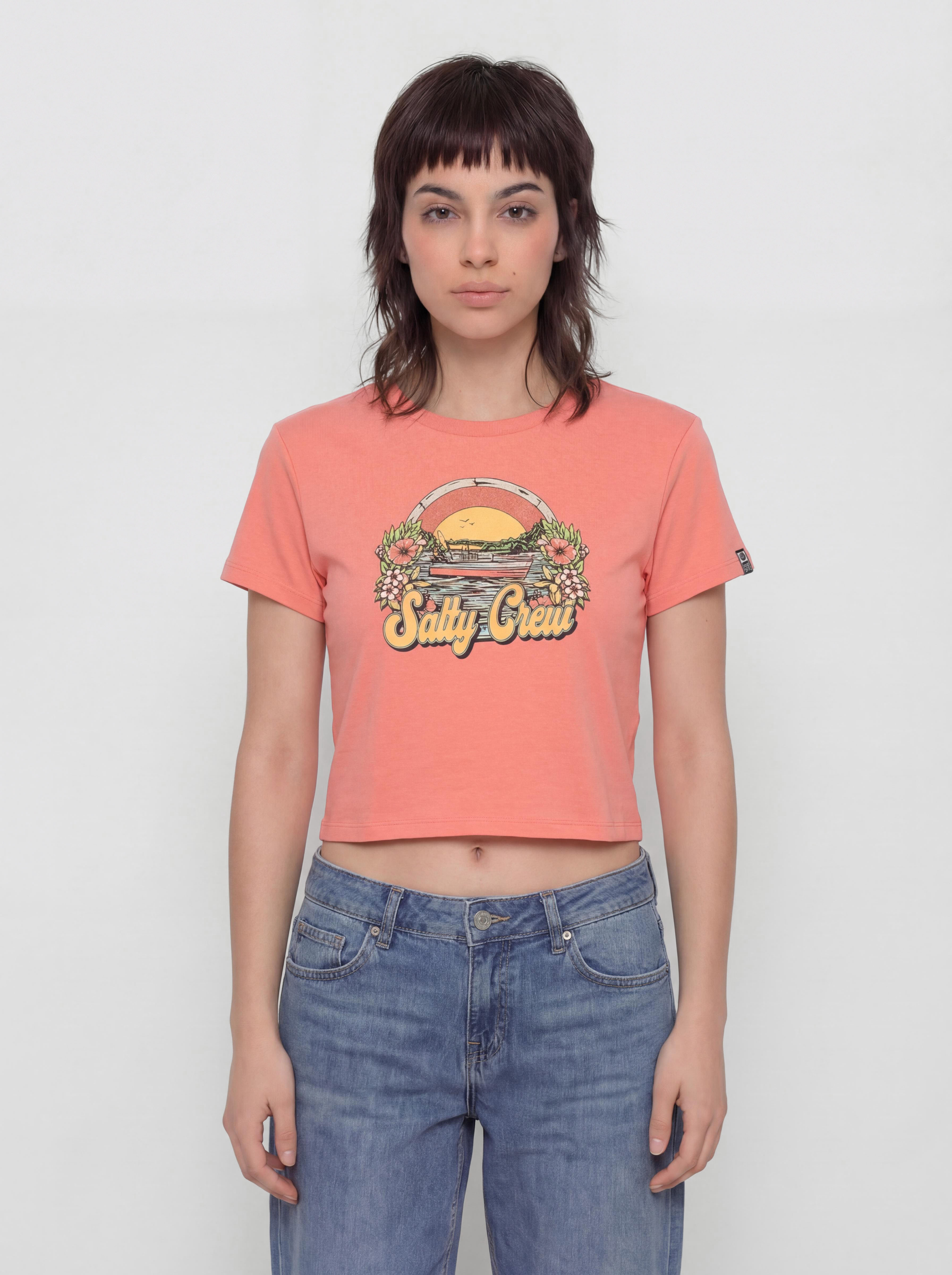Salty Crew On Vacation Baby T-shirt Wmn (blush)