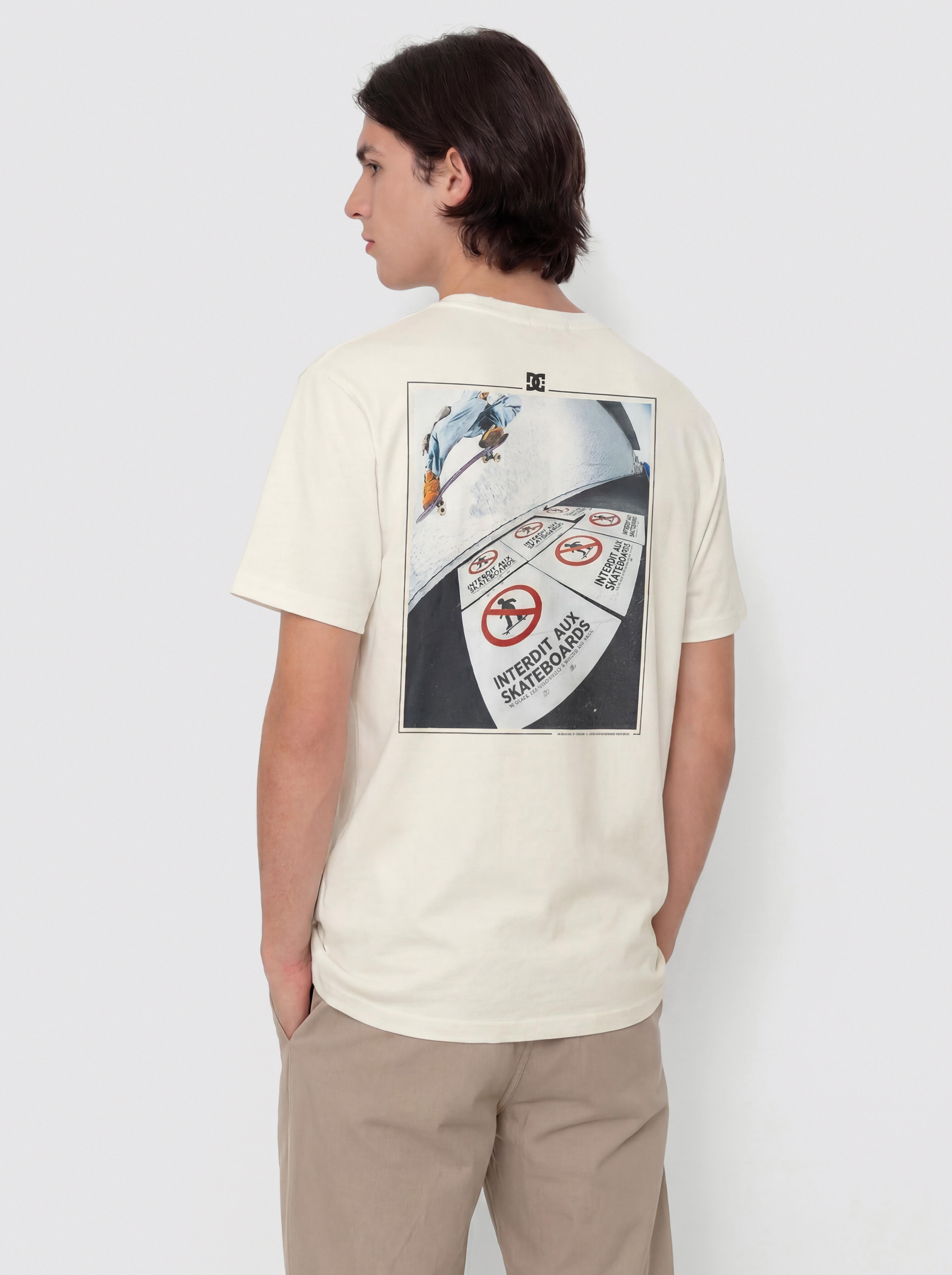 DC No Skateboard Allowed T-Shirt - beige (lily white)