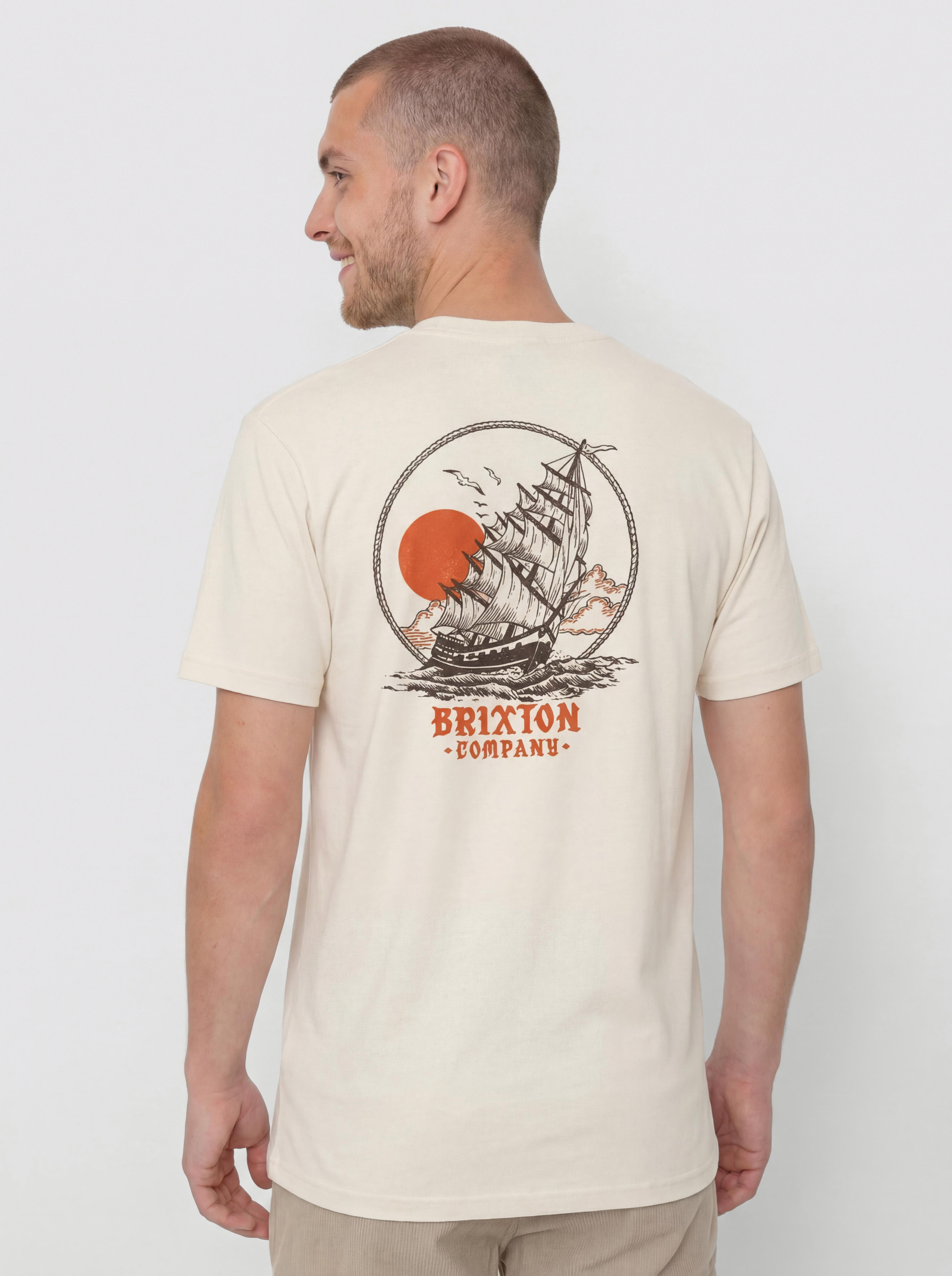 Brixton High Seas Std T-Shirt (cream)