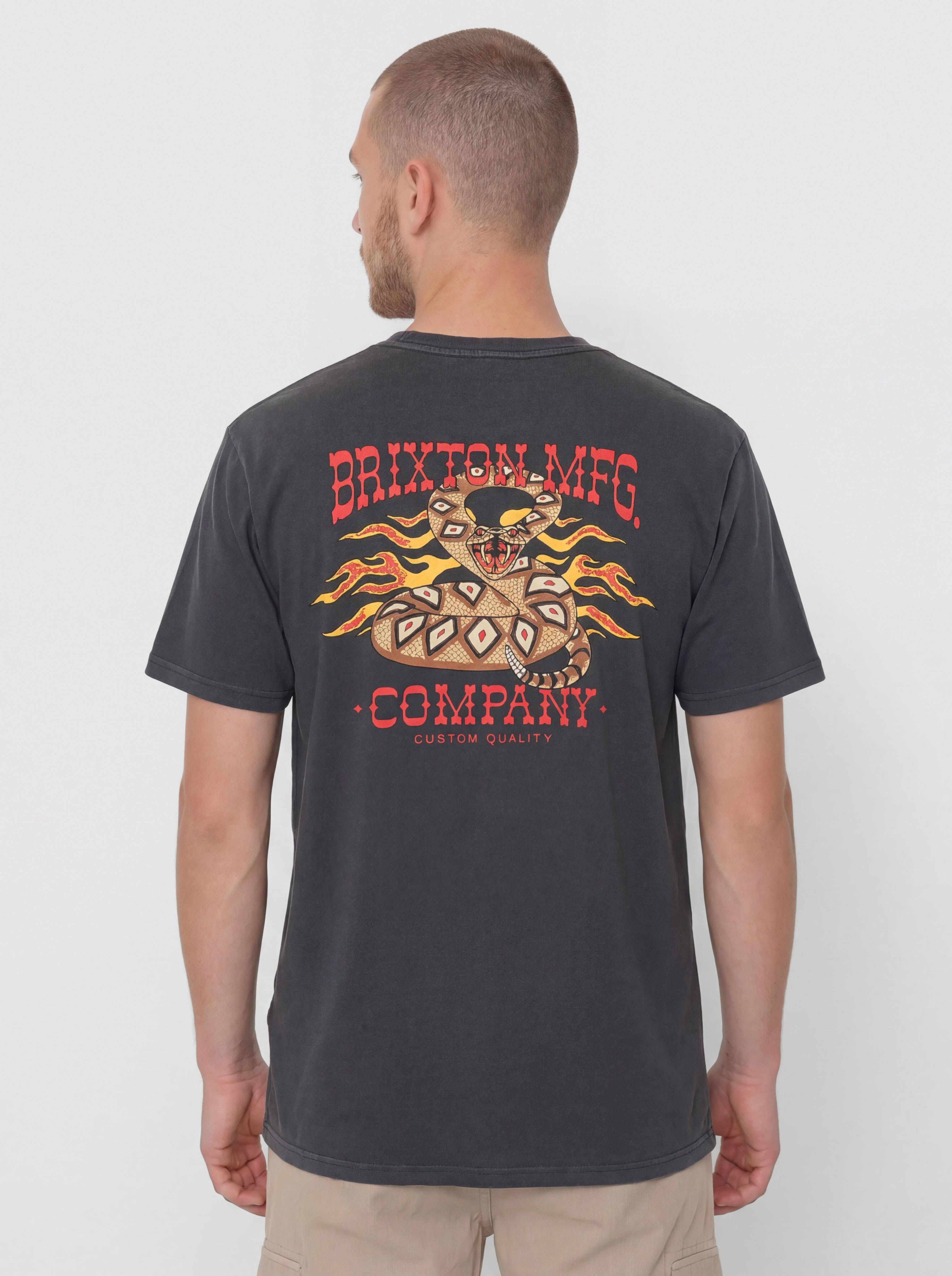 Brixton Hardee Stt T-Shirt (black worn wash)