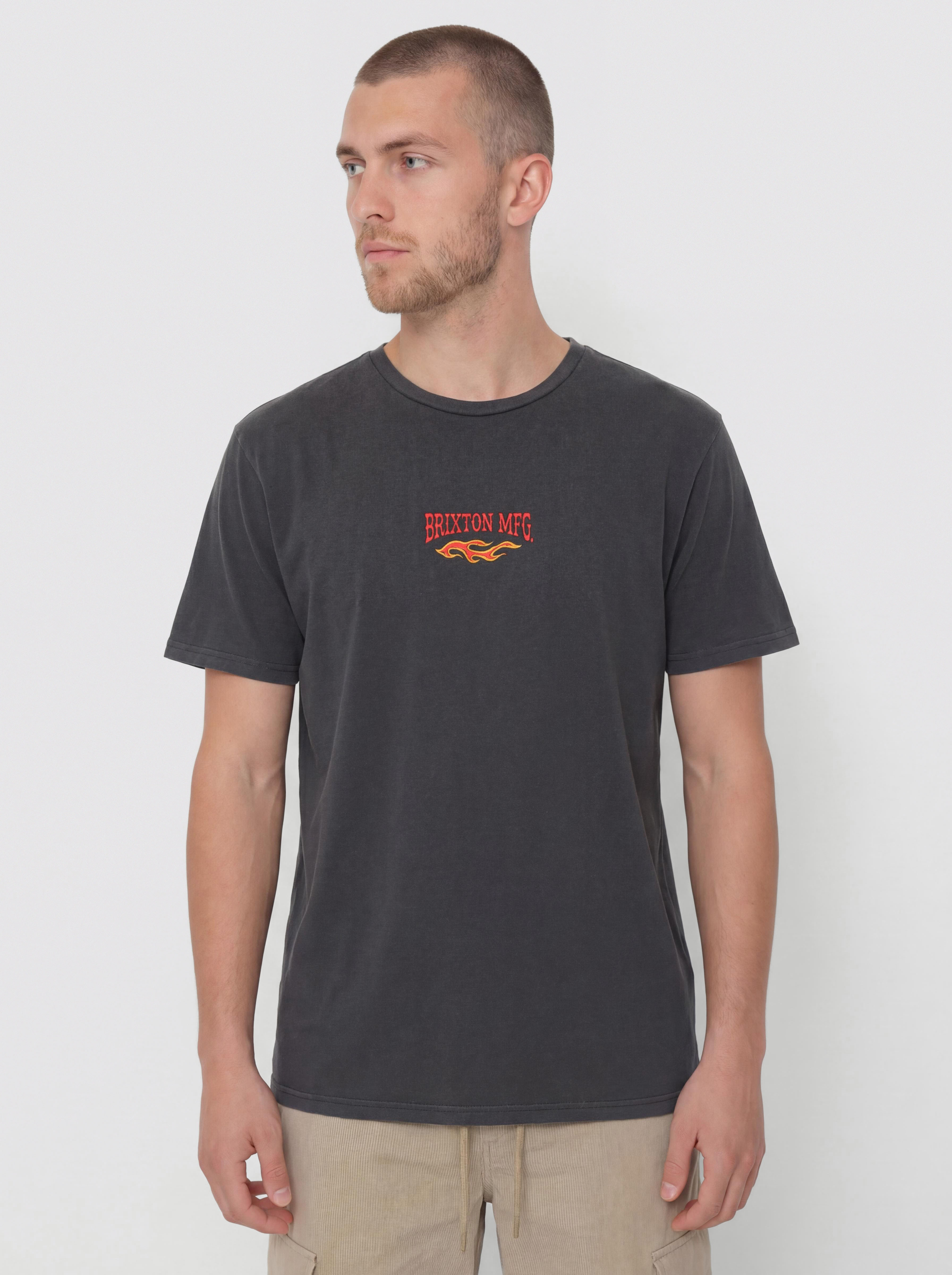 Brixton Hardee Stt T-Shirt (black worn wash)