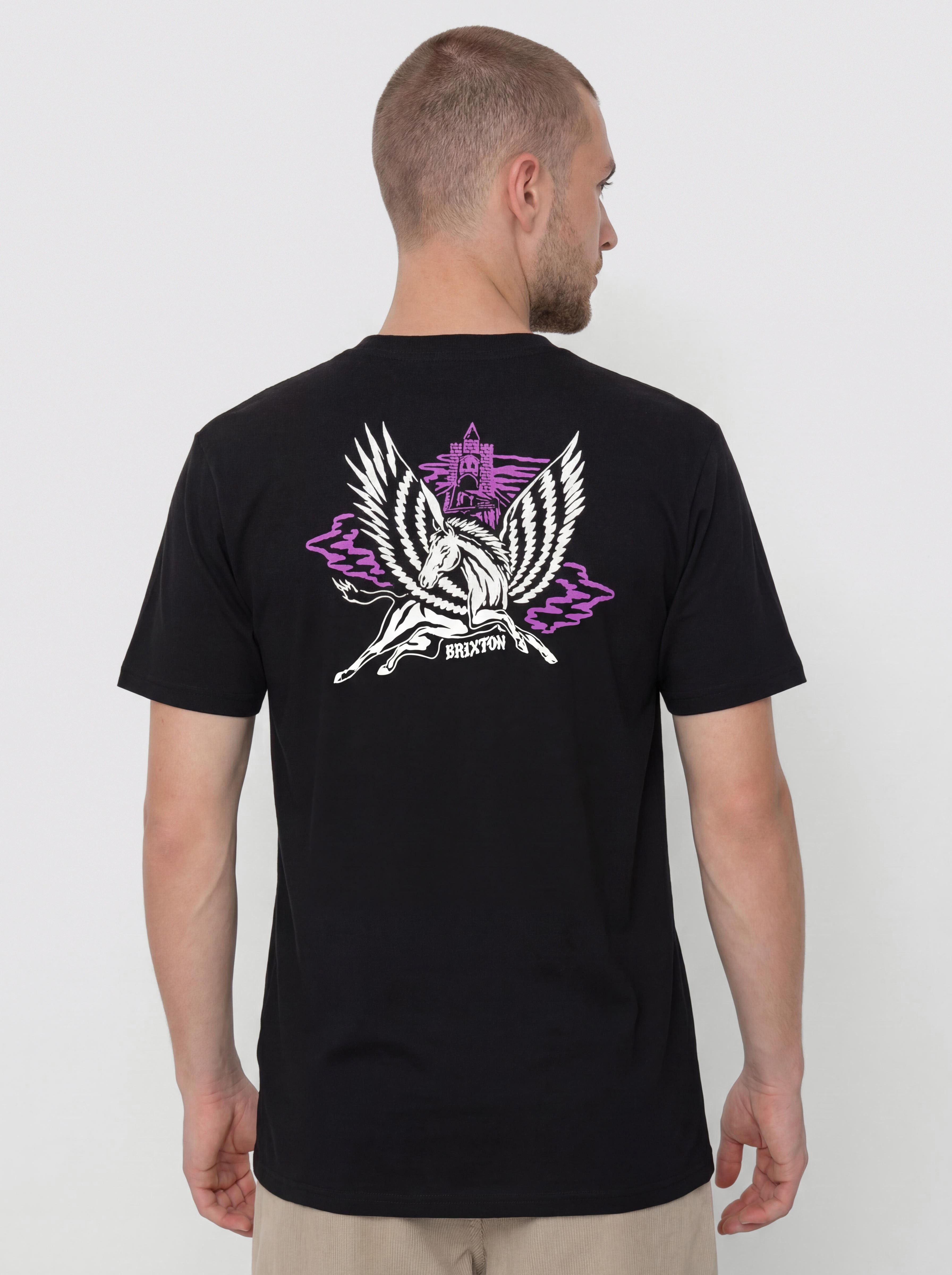 Fox Slogan T-Shirt - black (black)