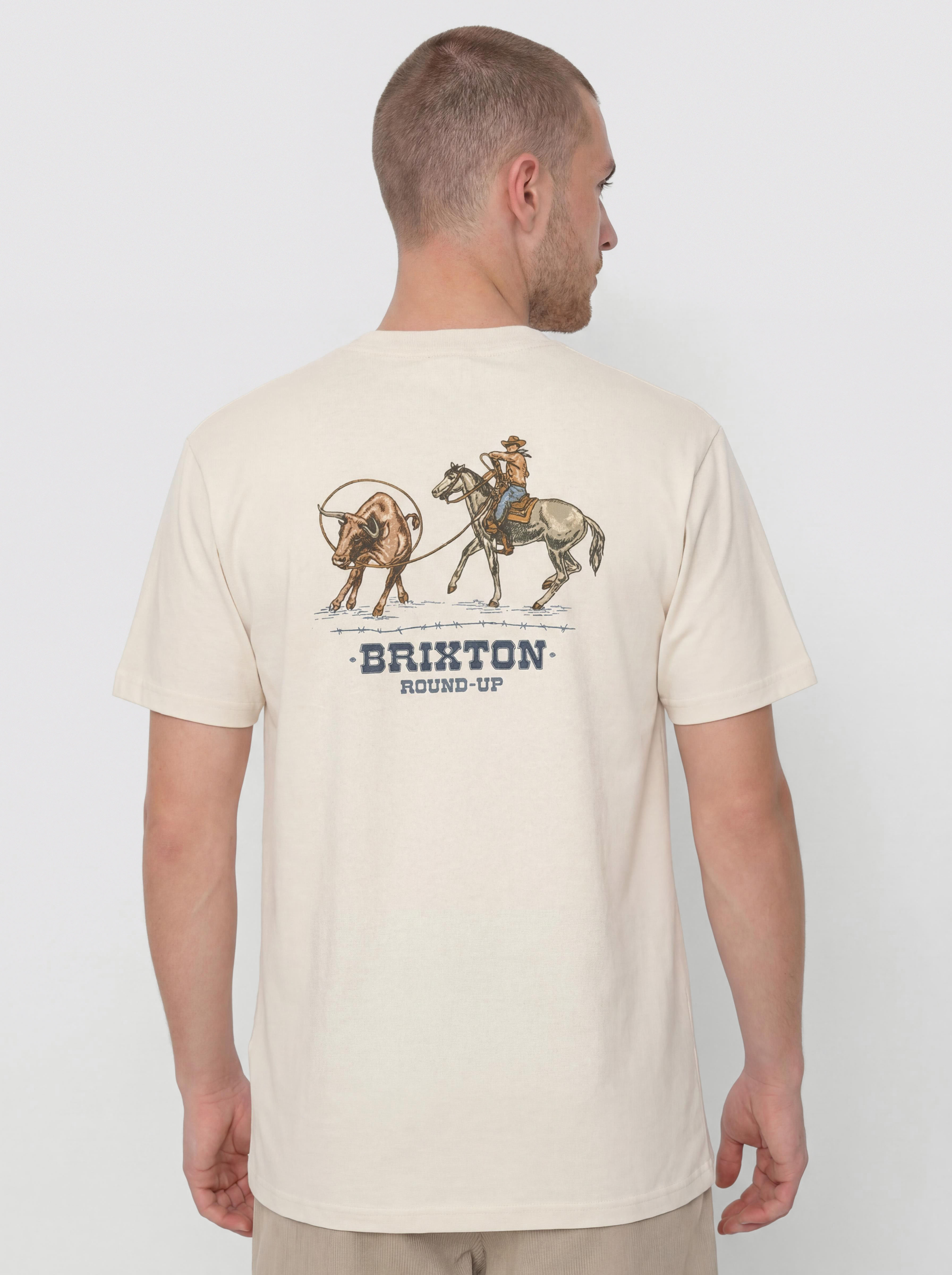 Brixton Hutchins Std T-Shirt (cream)