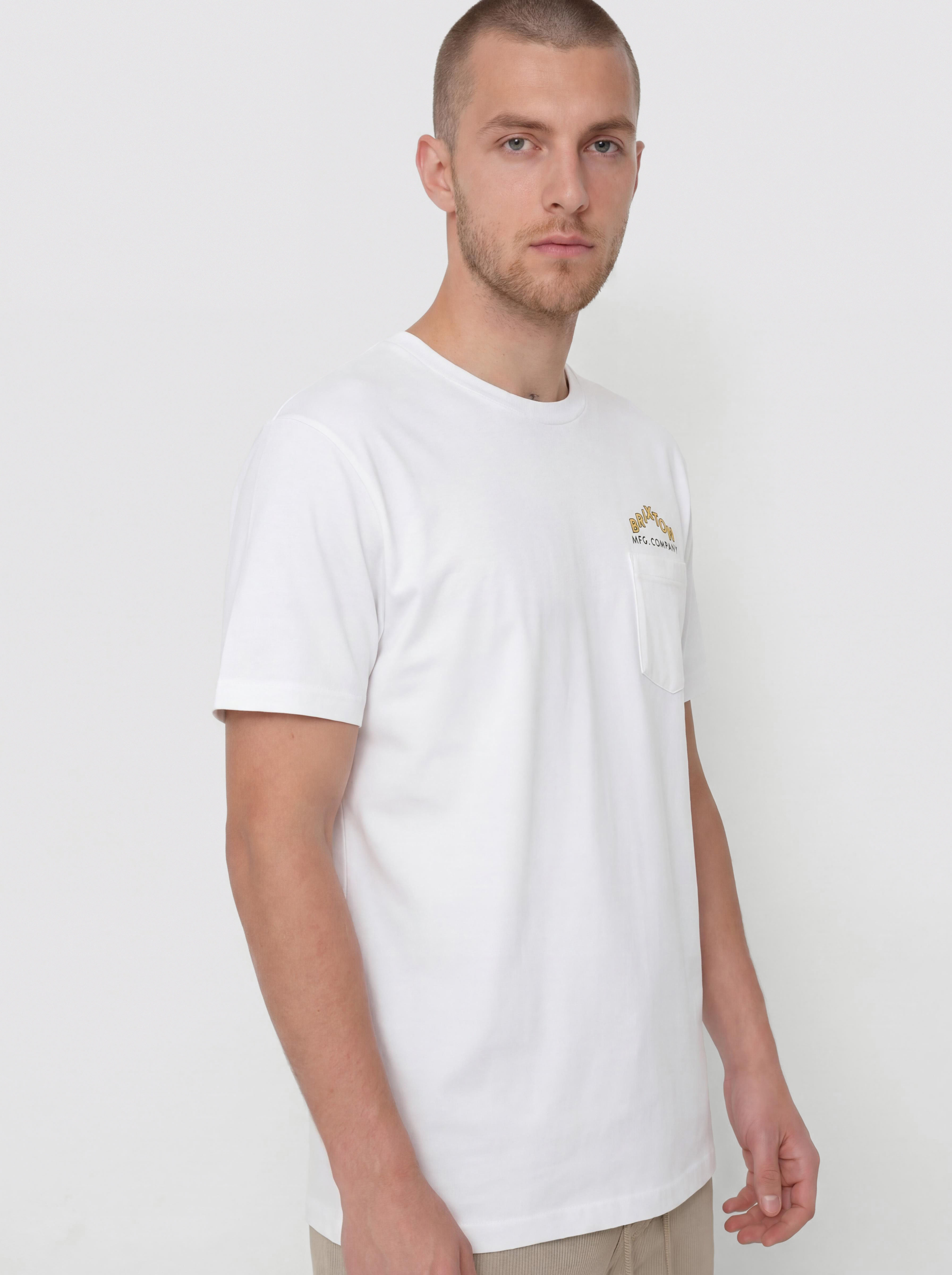 Brixton Roman Pkt T-Shirt (white)