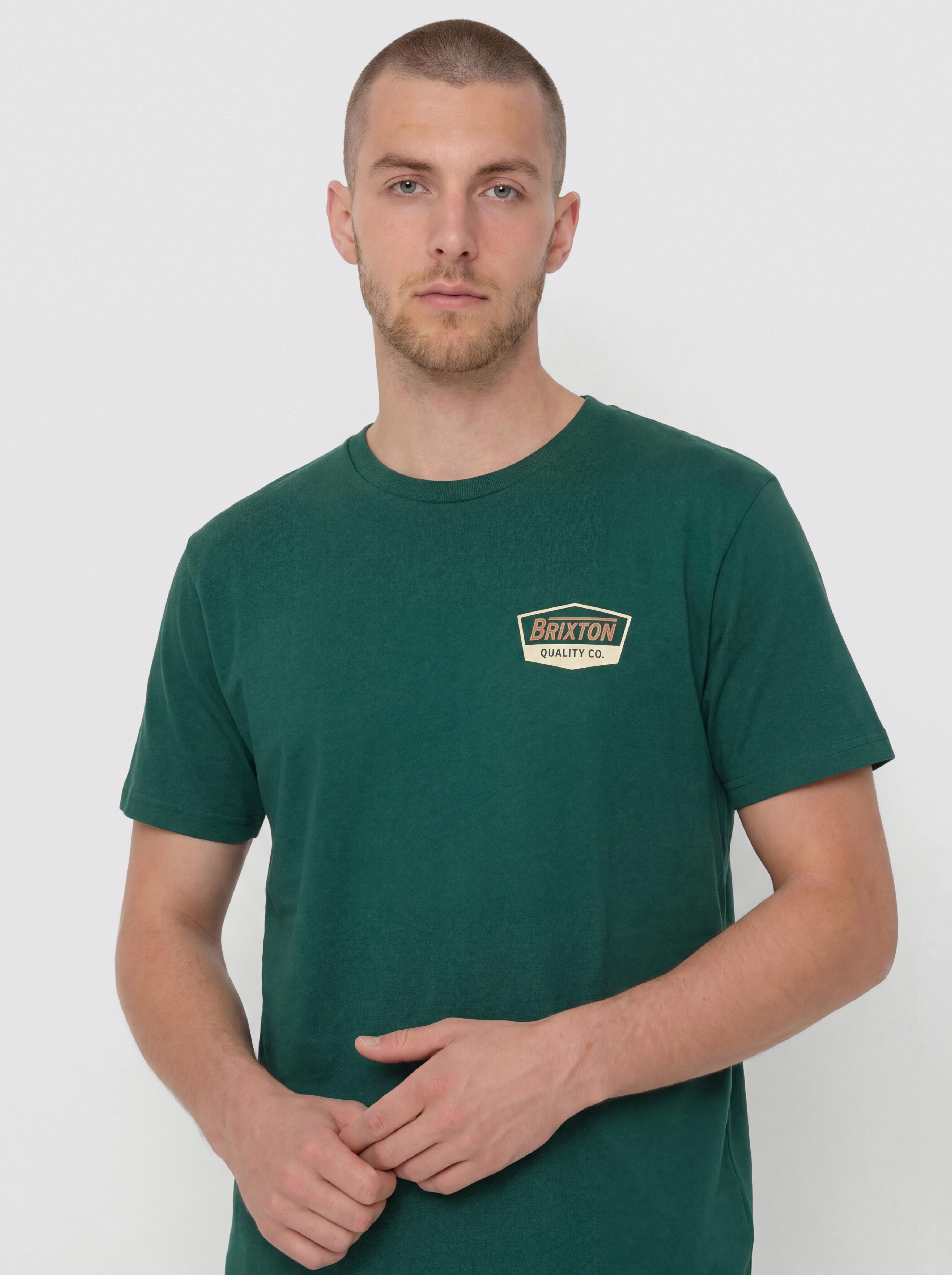 Brixton Regal Stt T-Shirt (deep emerald/rust/sand)
