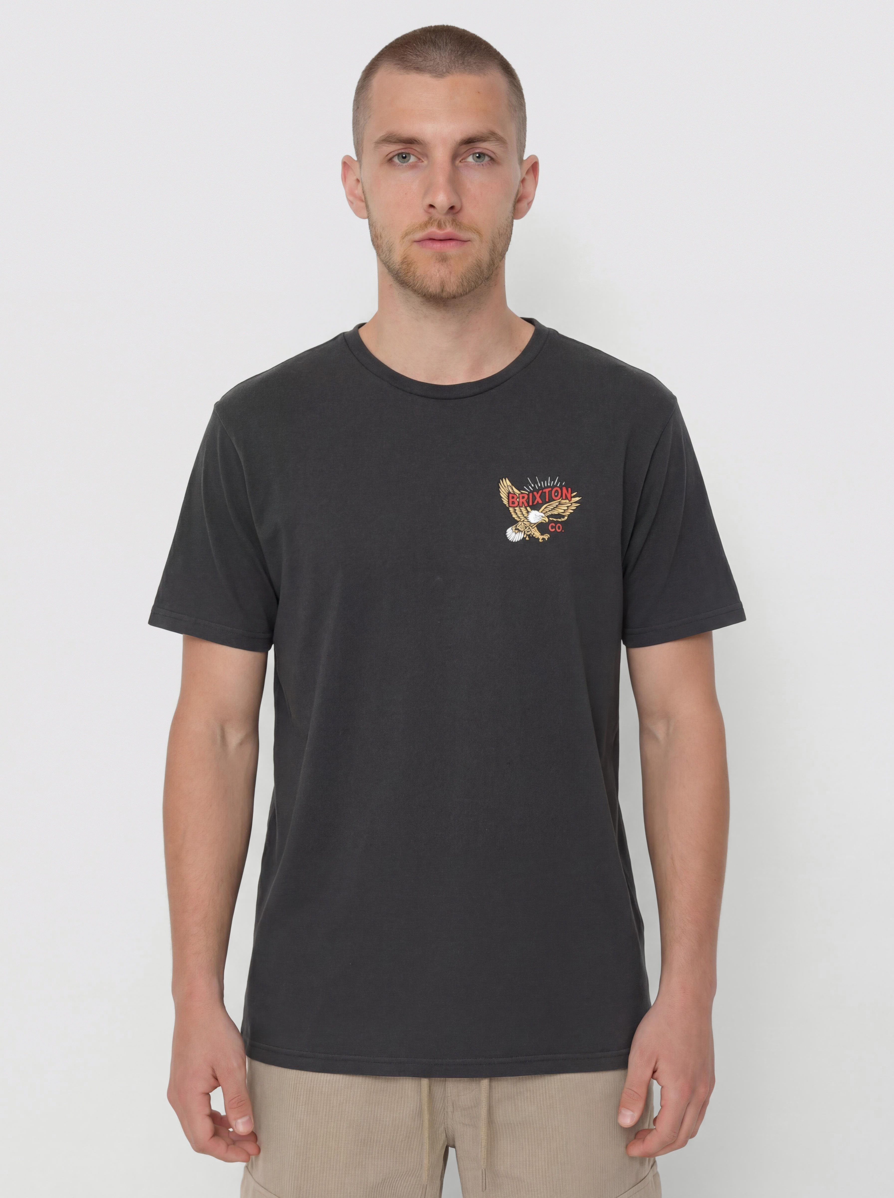 Brixton Keller Stt T-Shirt (black worn wash)