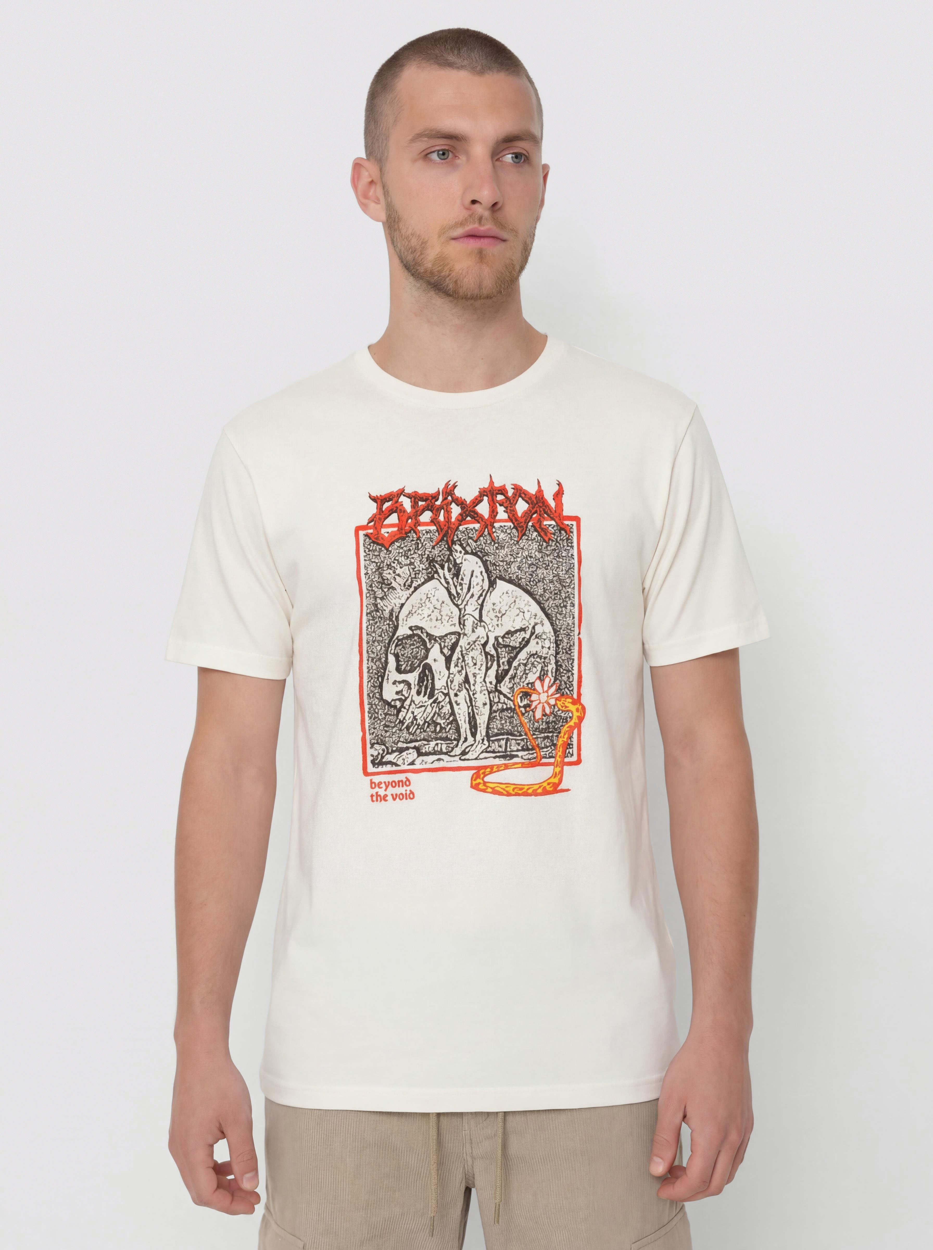 Brixton T-Shirt Void Premium Stt - white (off white worn wash)