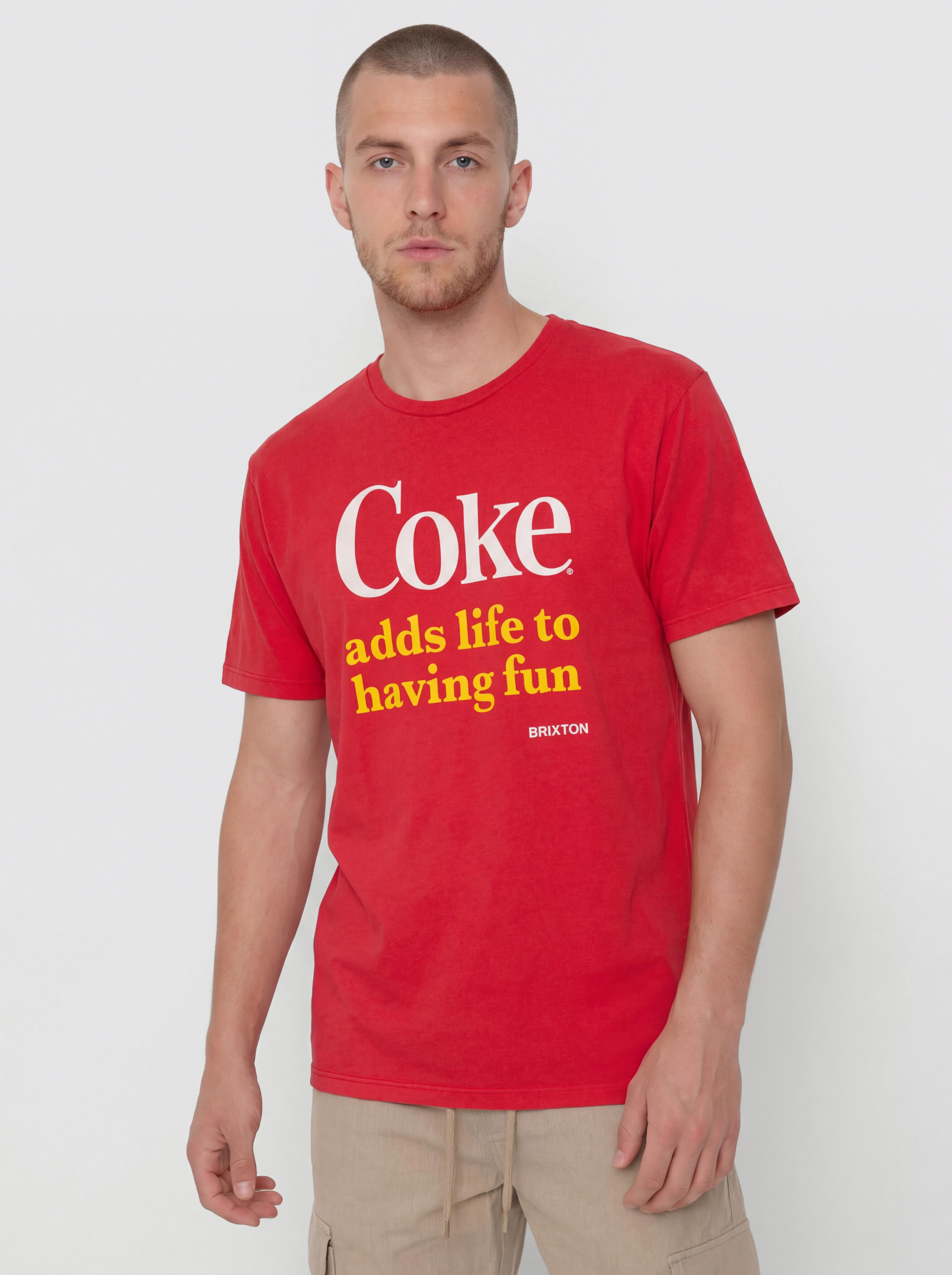 Brixton Coca-Cola Having Fun T-shirt (cokered)