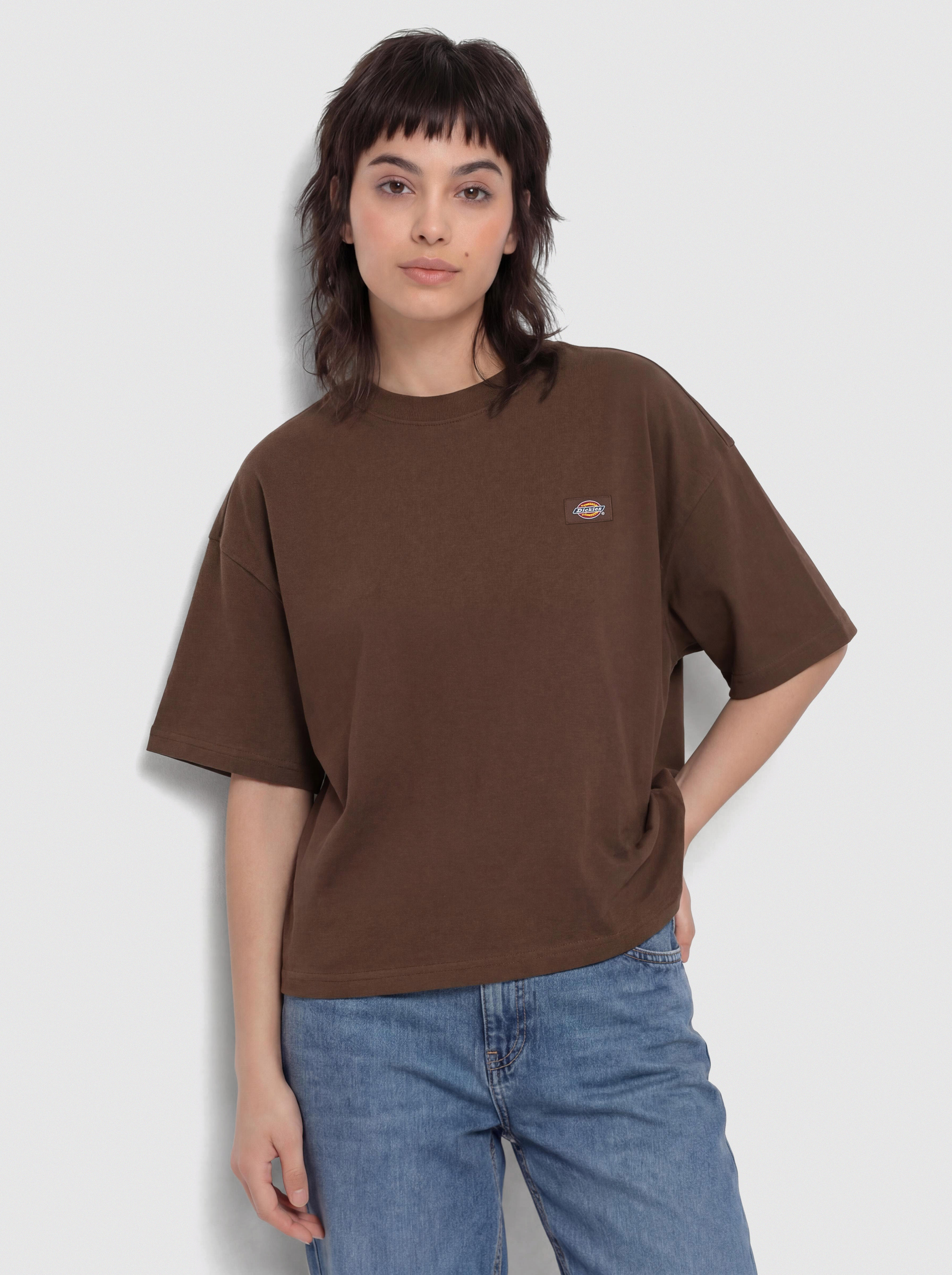 Dickies T-Shirt Oakport Boxy Wmn (timber brown)