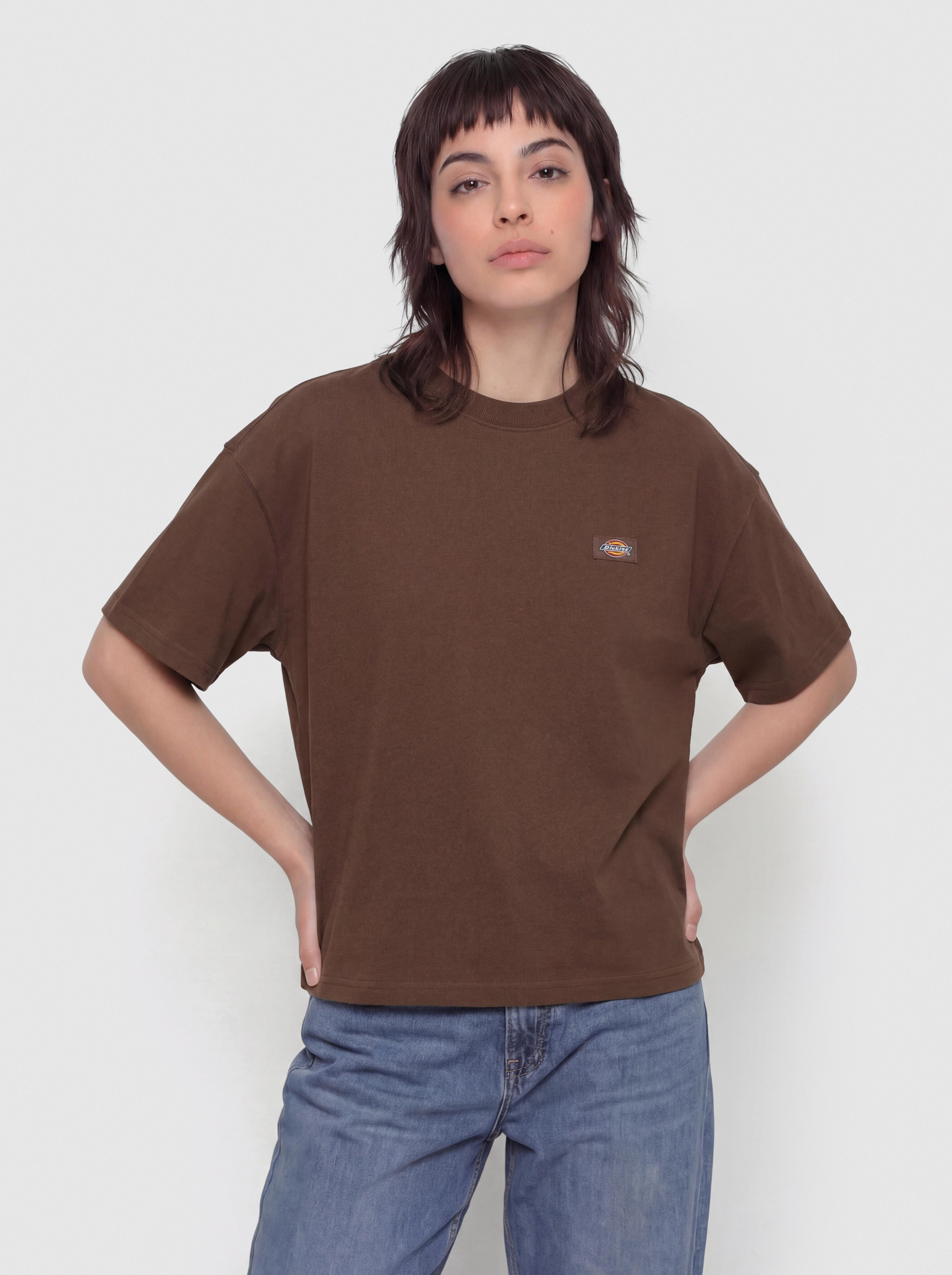Dickies T-Shirt Oakport Boxy Wmn (timber brown)