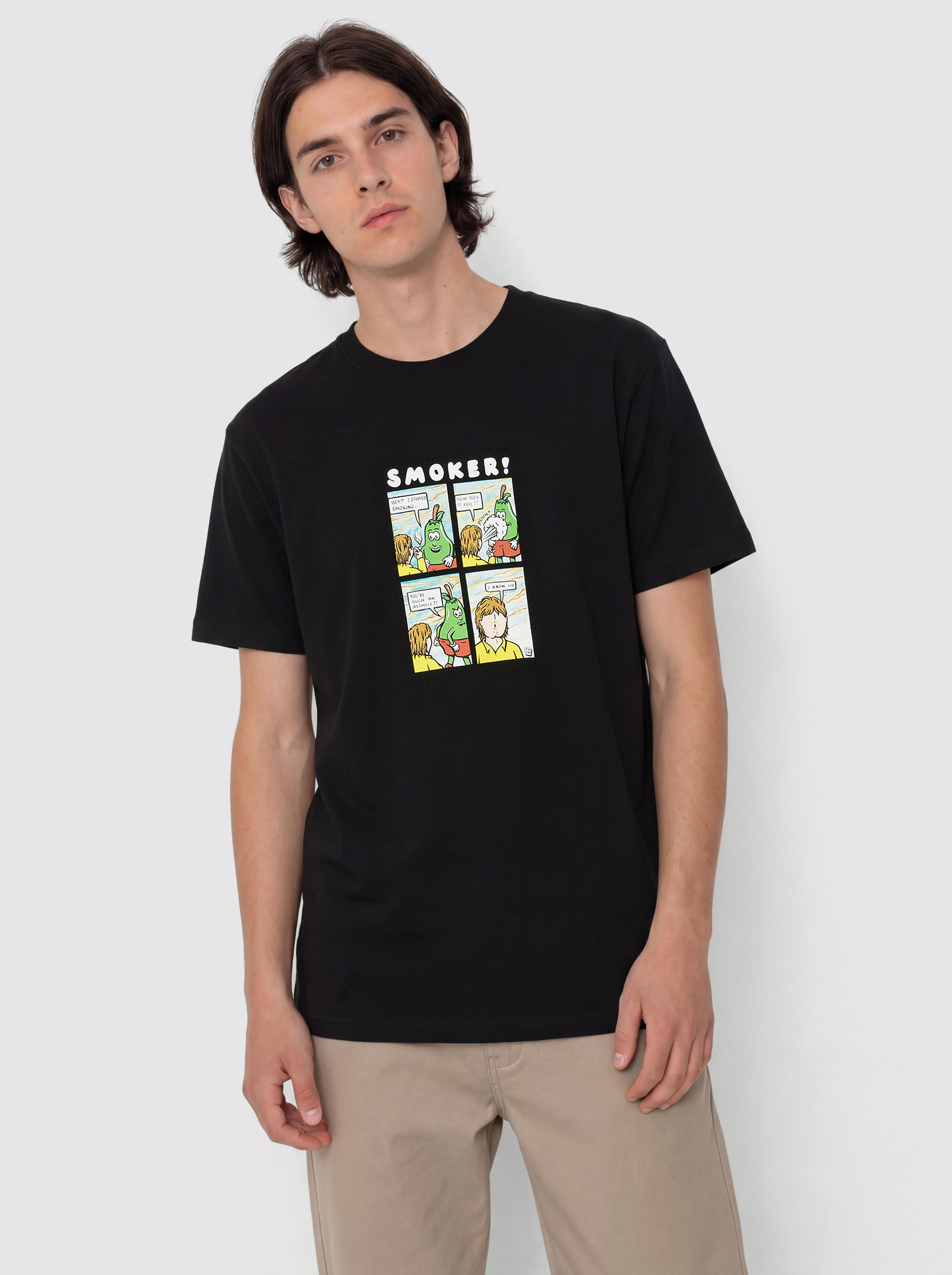 Polar Skate Smoker! T-Shirt (black)