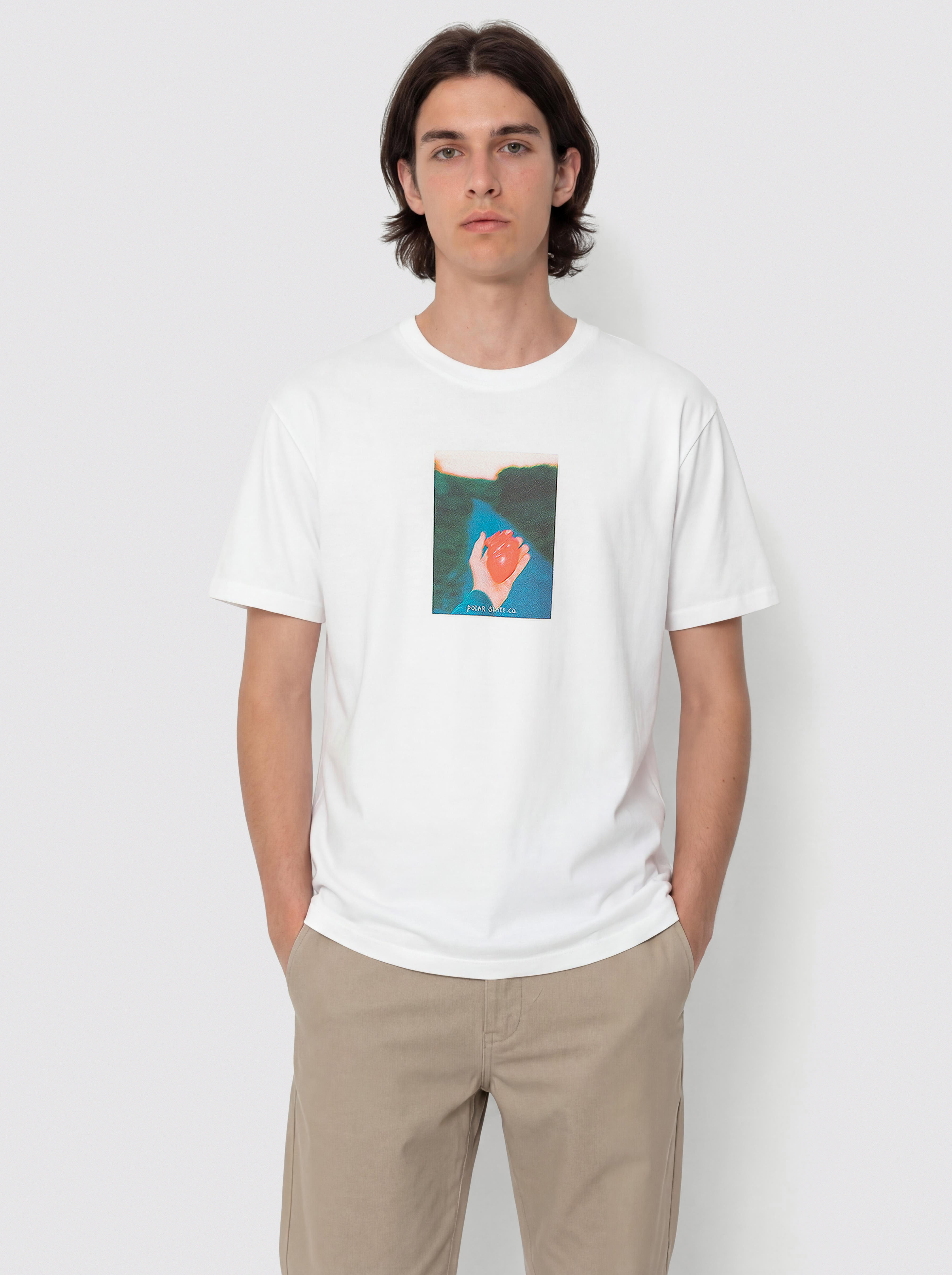 Polar Skate Heart In Hand T-Shirt (white)