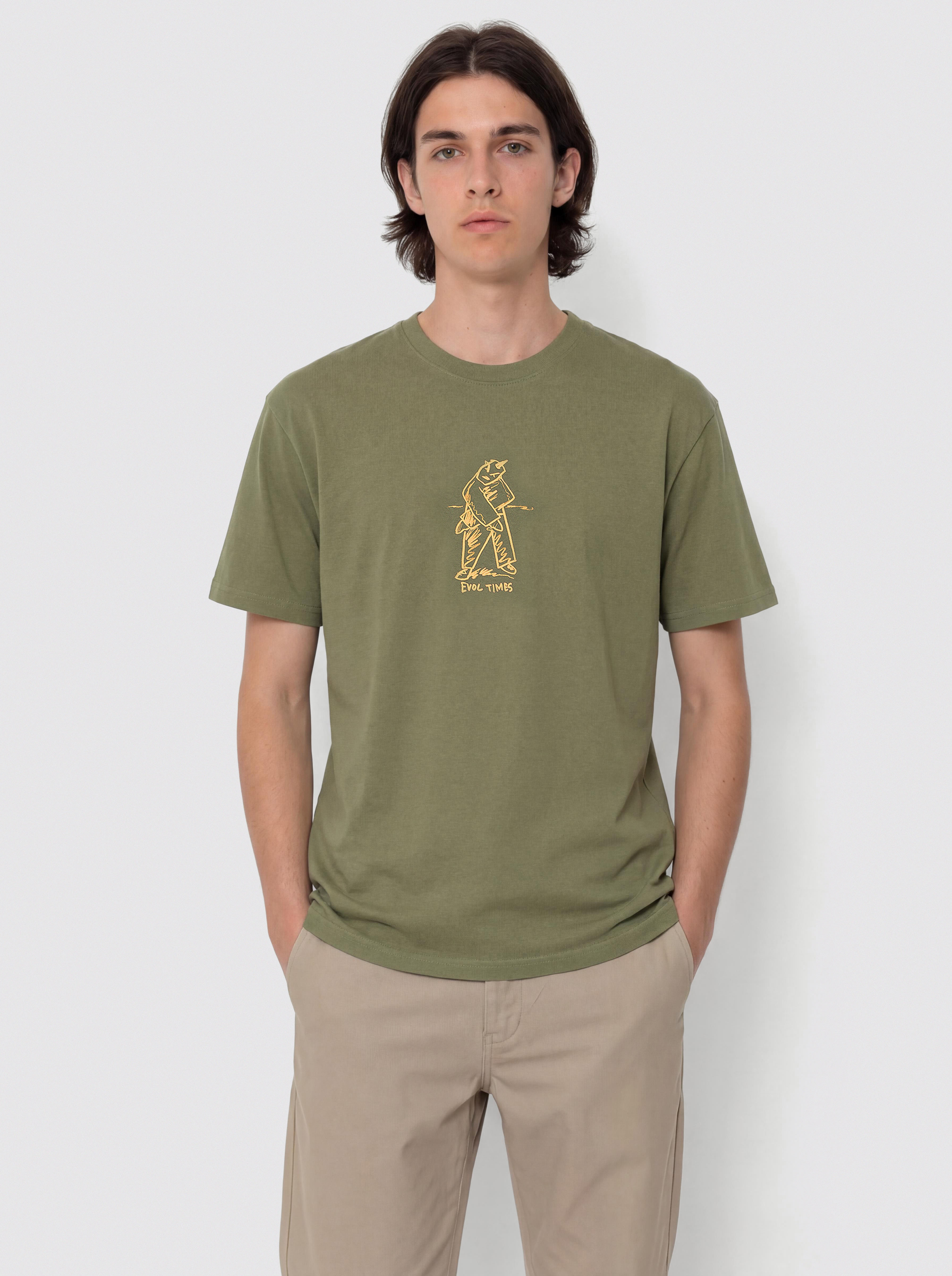 Polar Skate T-Shirt Evol Times (army green)