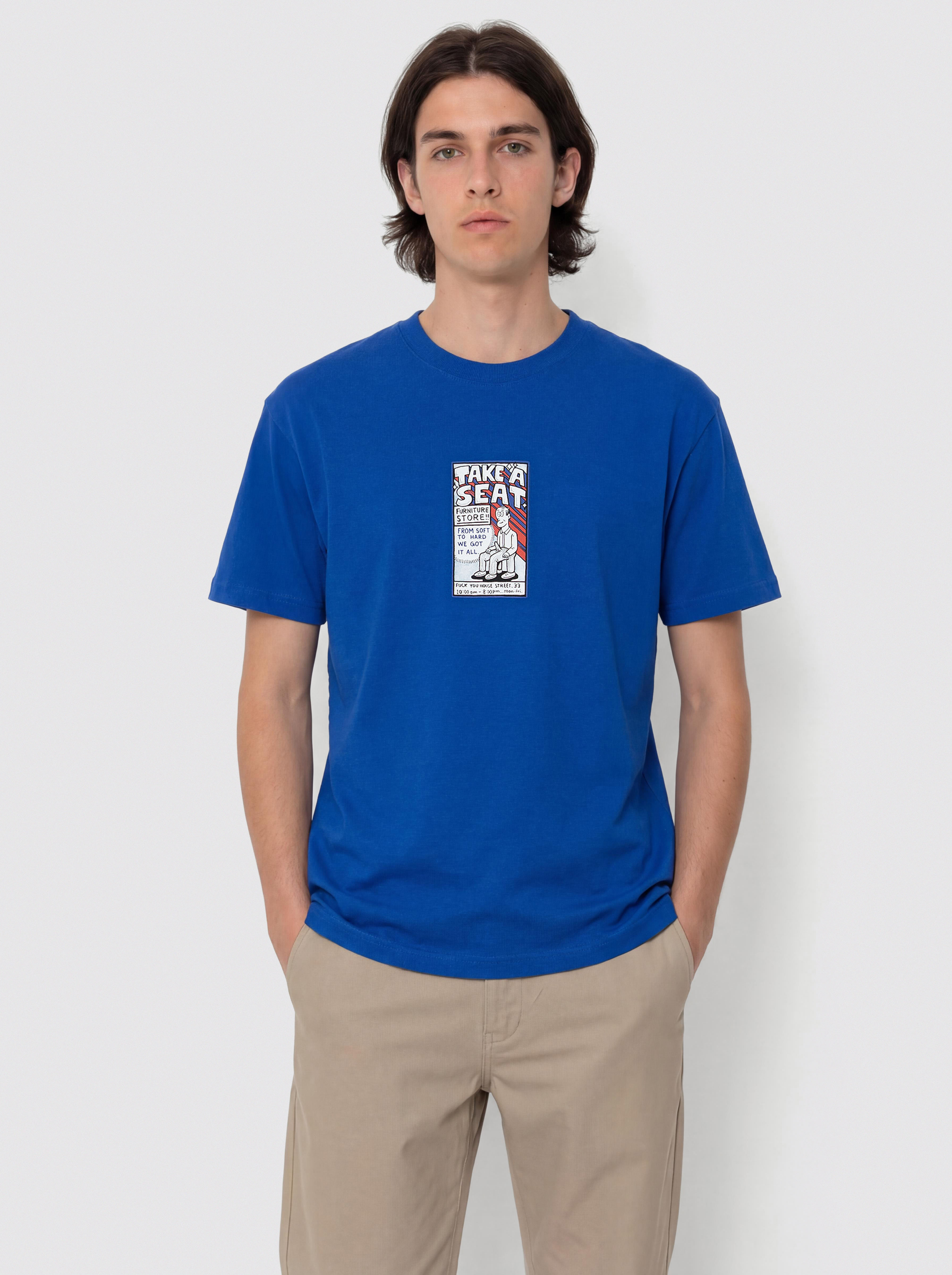 Polar Skate Take A Seat T-Shirt (egyptian blue)