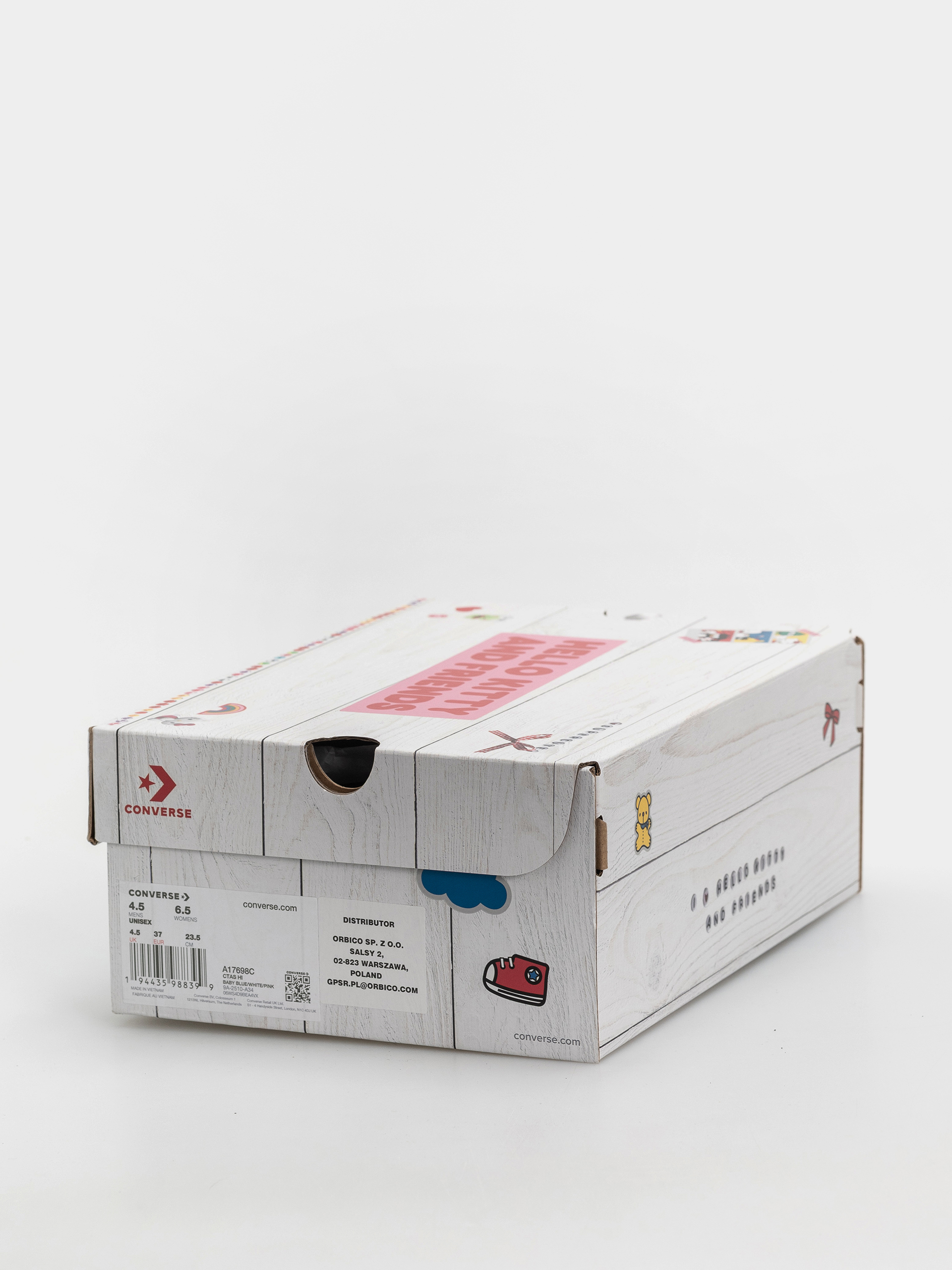 Converse Chuck Taylor All Star Hi Chucks (baby blue/white/pink)