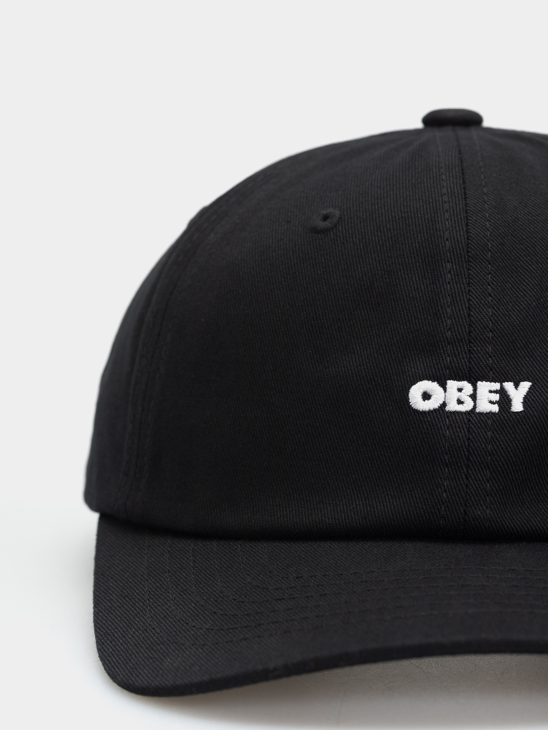 OBEY Bold Curve 6 Panel Cap (black)